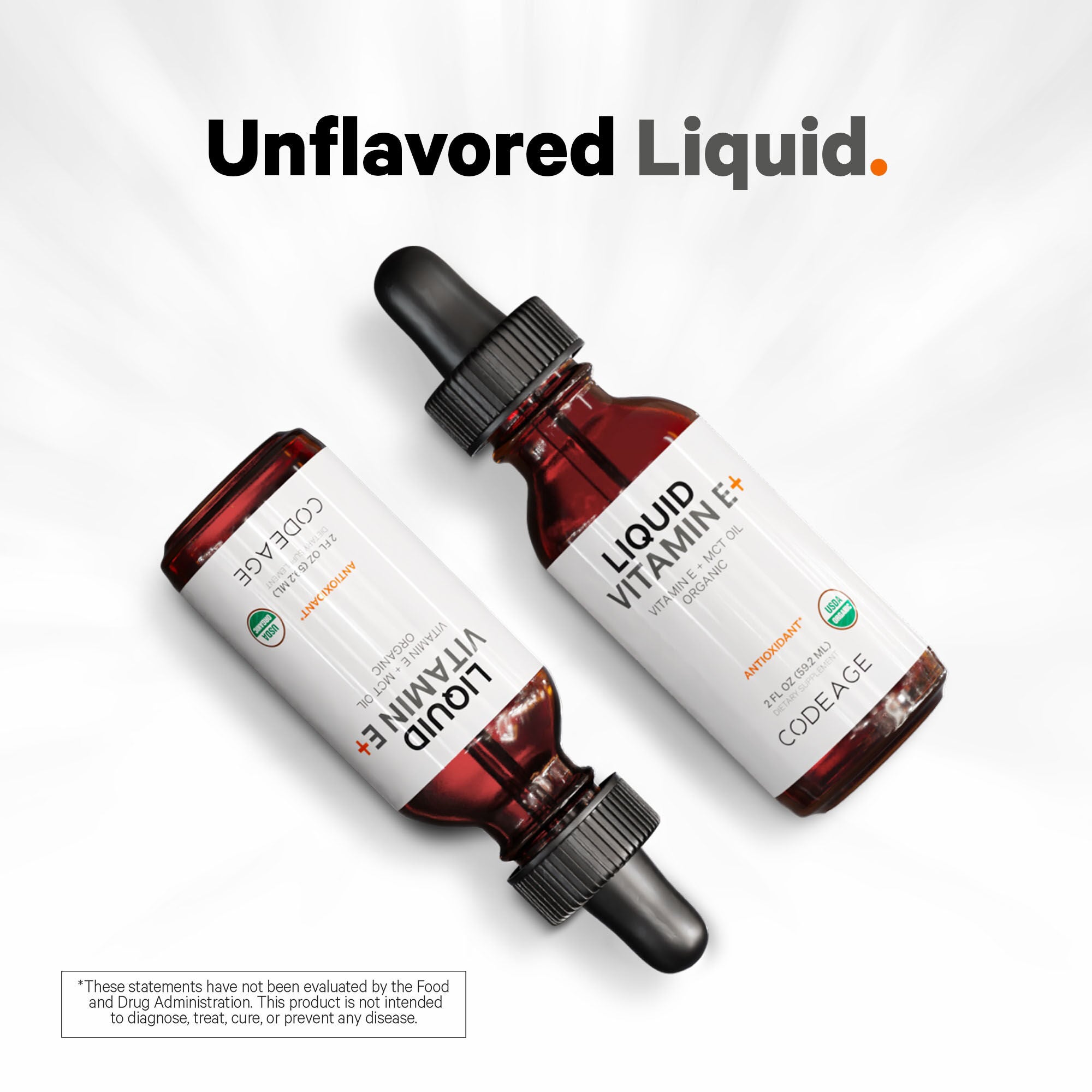 Liquid Vitamin E and MCT oil - 2 fl oz. (60 Servings)