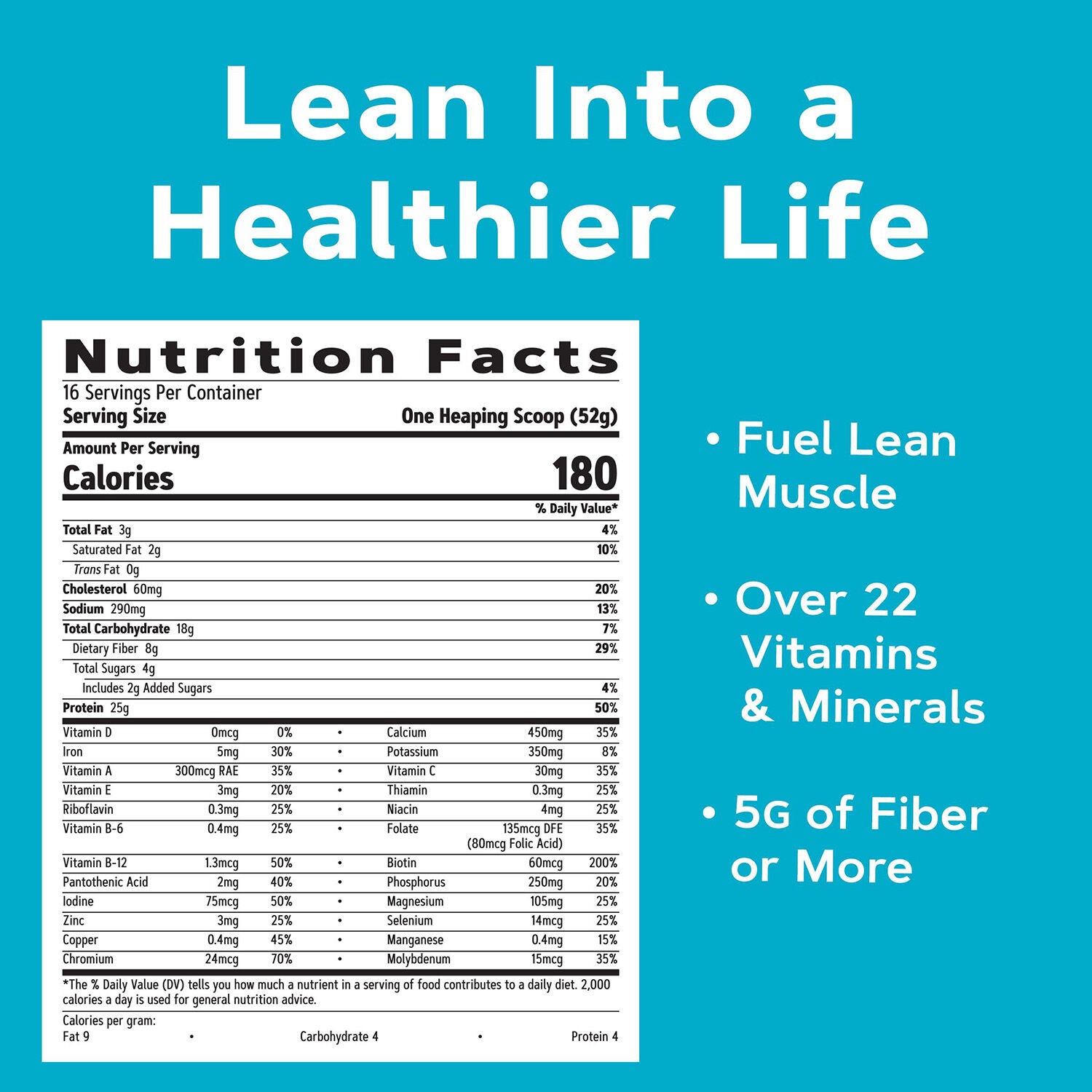 Lean Shake 25&trade; - Rich Chocolate (16 Servings) Rich Chocolate | GNC