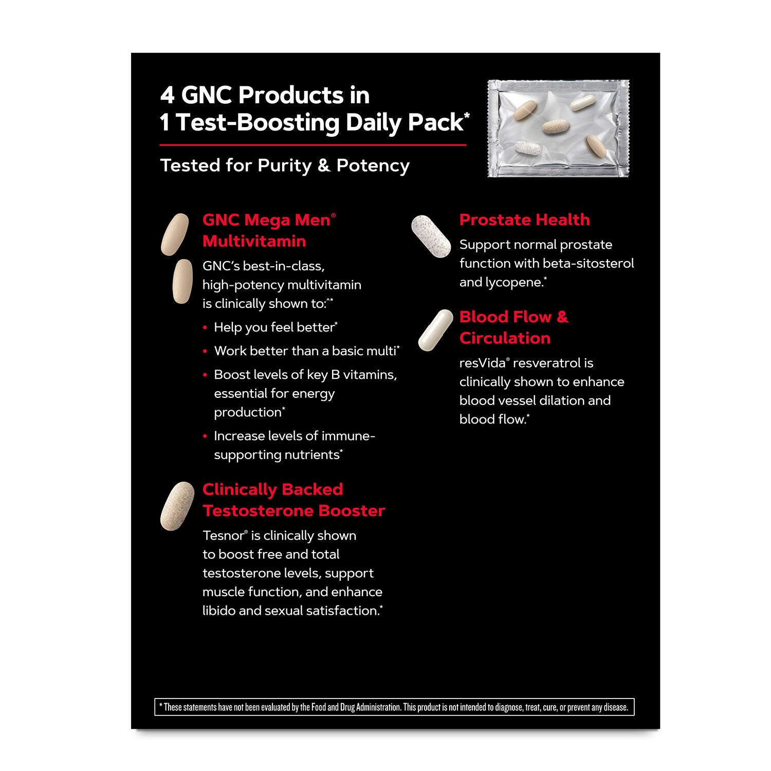 Healthy Testosterone Vitapak&reg; Program V2 (1 Month Supply)  | GNC