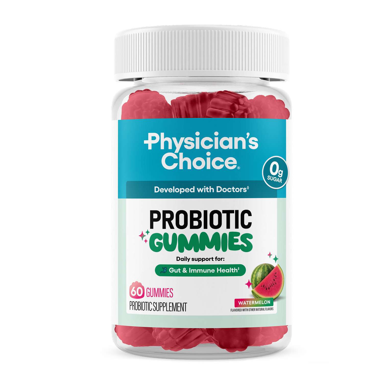 Probiotic Gummies - Watermelon - 60 Gummies (30 Servings)  | GNC