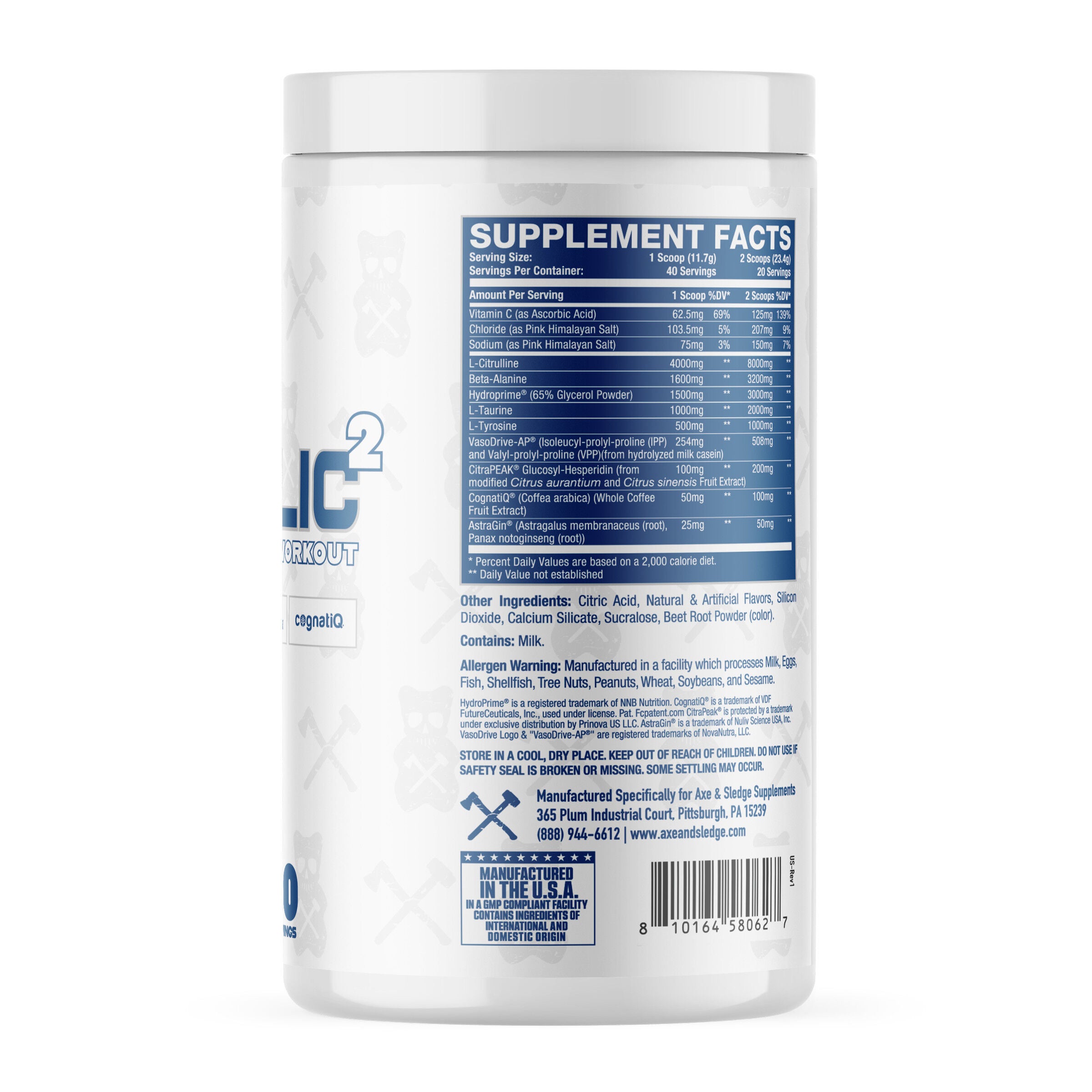 Hydraulic 2 Non-Stim Pre-Workout - Deadlifts & Gummy Bears (40 Servings)