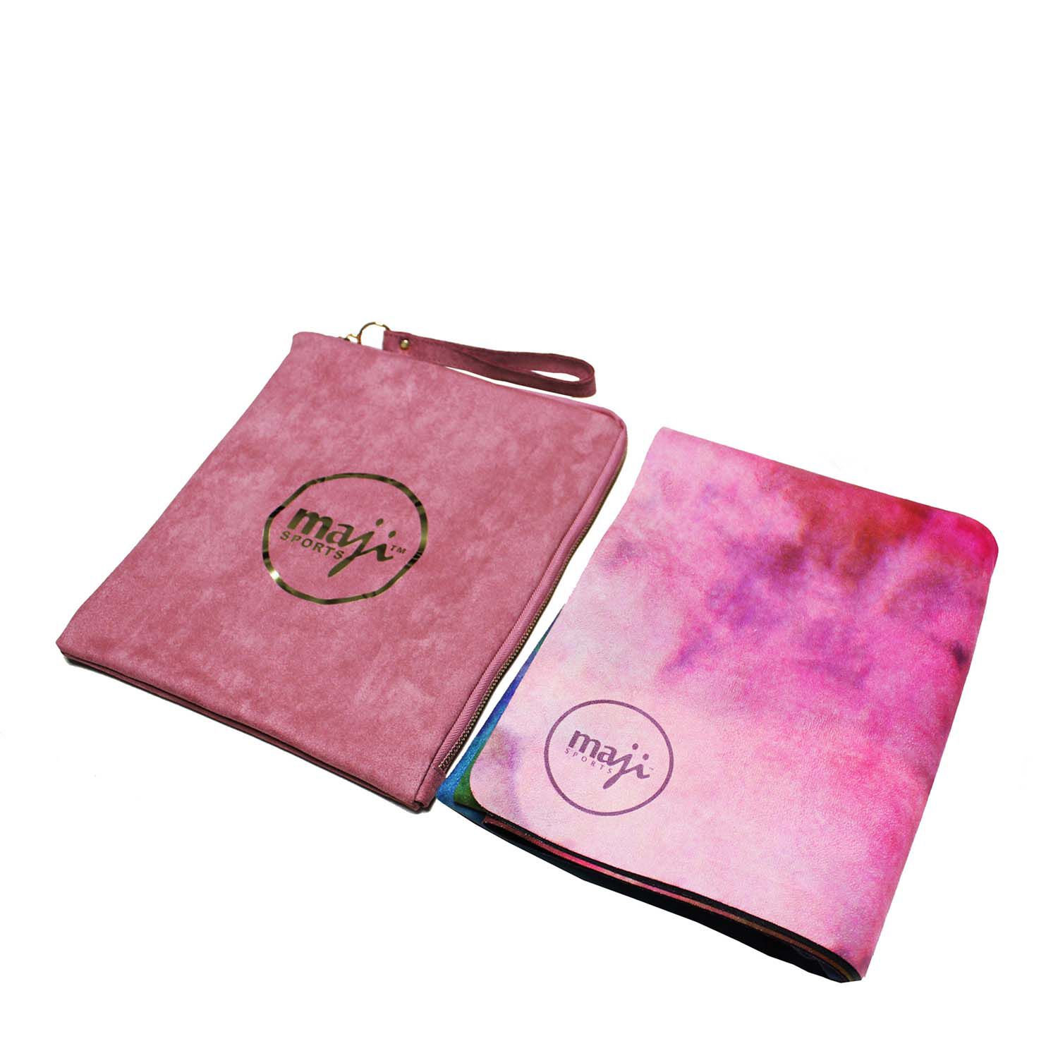 Suede &amp; Natural Rubber Travel Yoga Mat &ndash; Blossom  | GNC