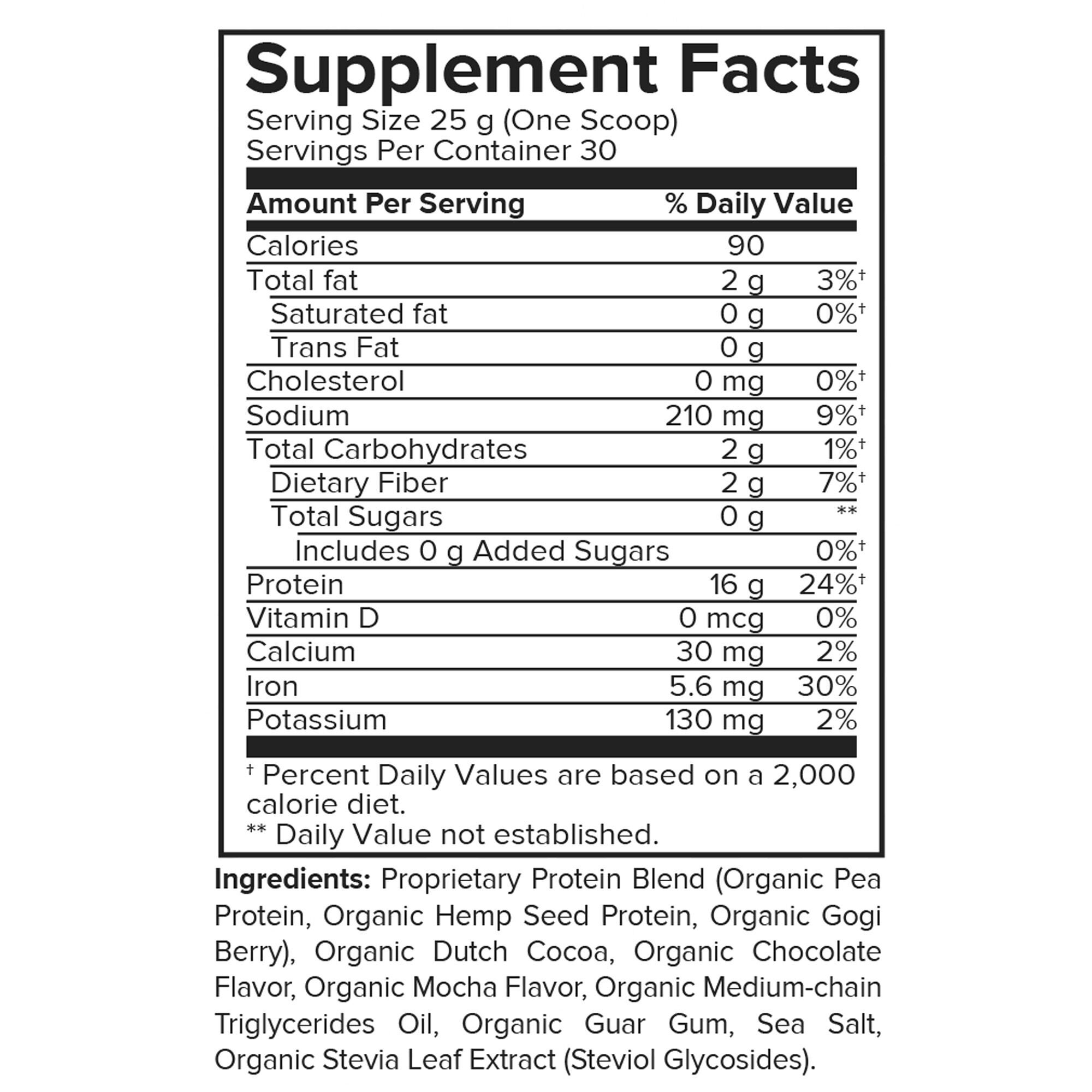 Vegan Protein Blend - Mocha (30 Servings)  | GNC