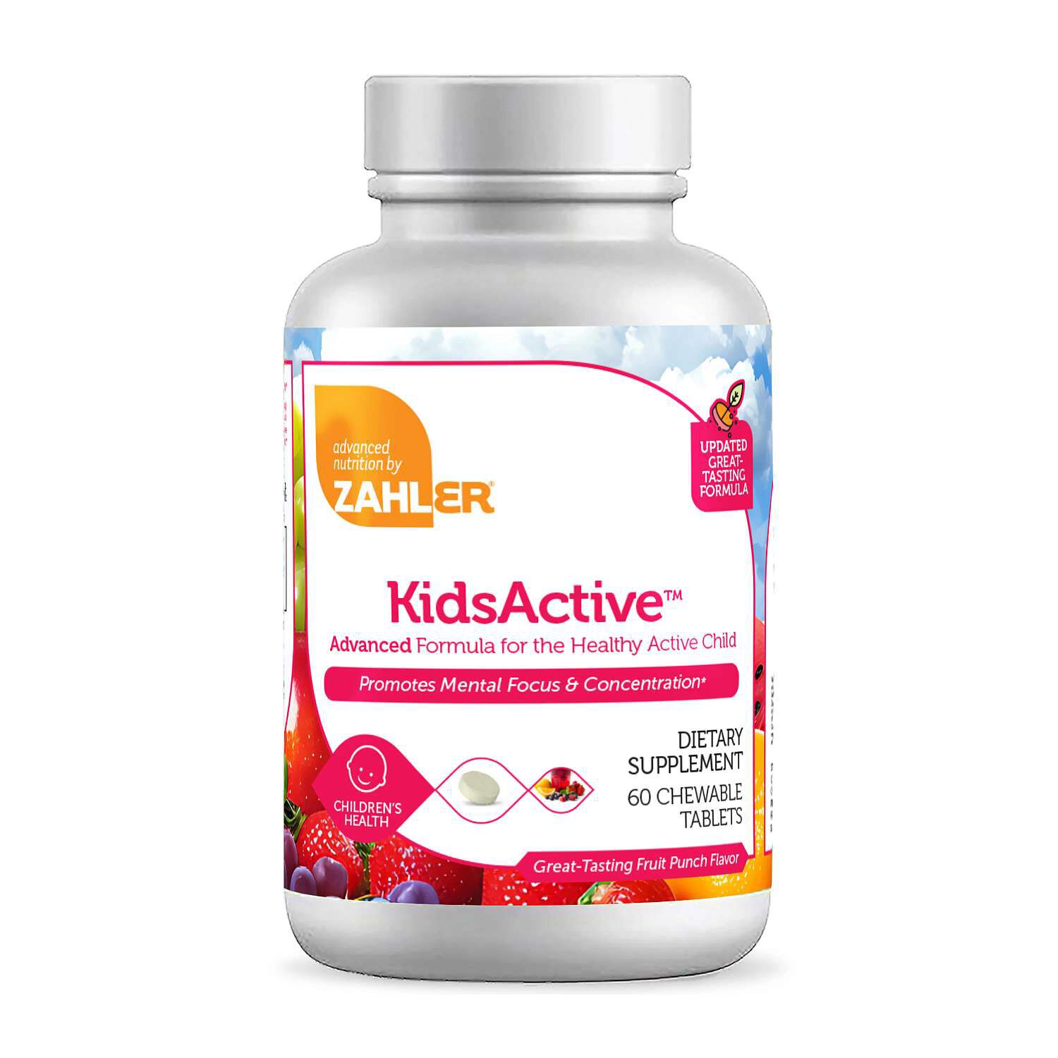 KidsActive&trade; - Fruit Punch - 60 Chewable Tablets (30 Servings)  | GNC