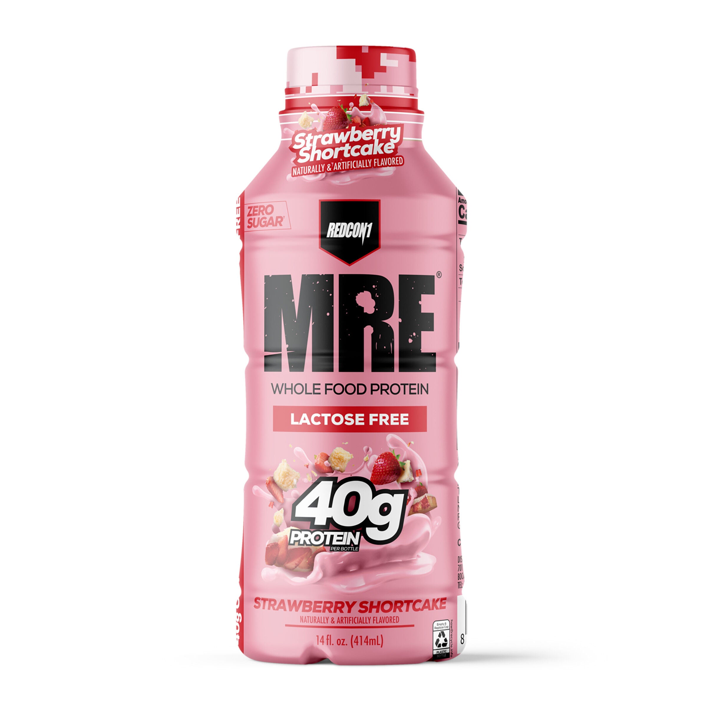 MRE Whole Food Protein RTD - Strawberry Shortcake - 14 fl oz. (12 Bottles)