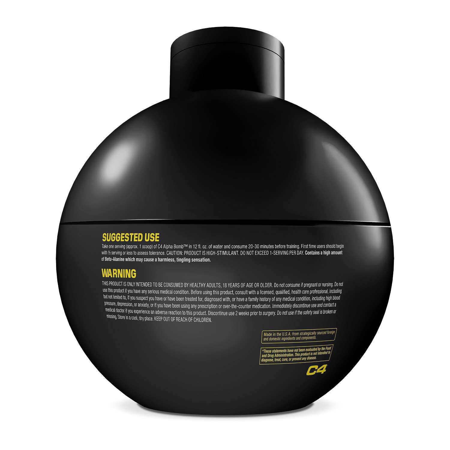 C4 Alpha Bomb Pre-Workout - Behind Lemony Limes (20 Servings)