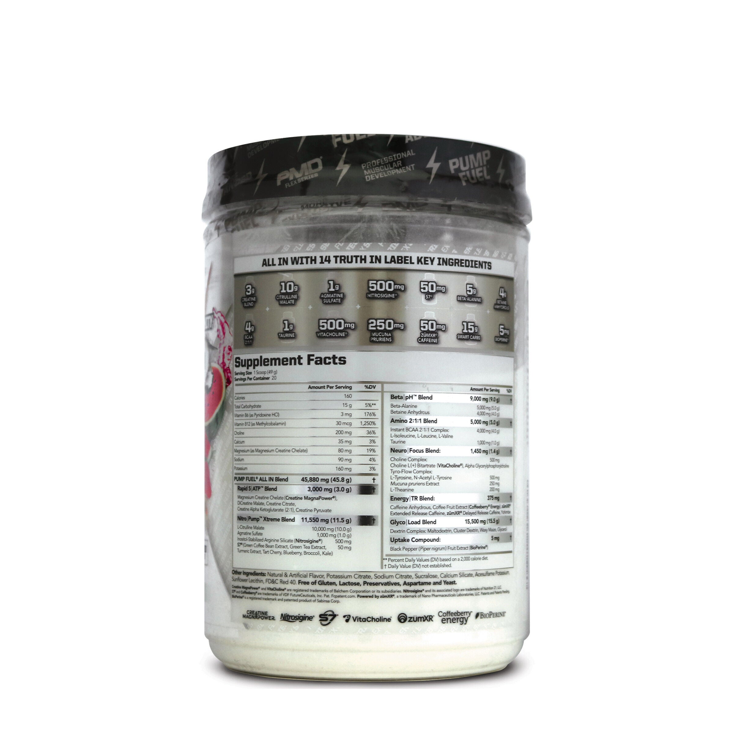 PMD® Pump Fuel All In PreWorkout Flexin' Strawberry Watermelon (20