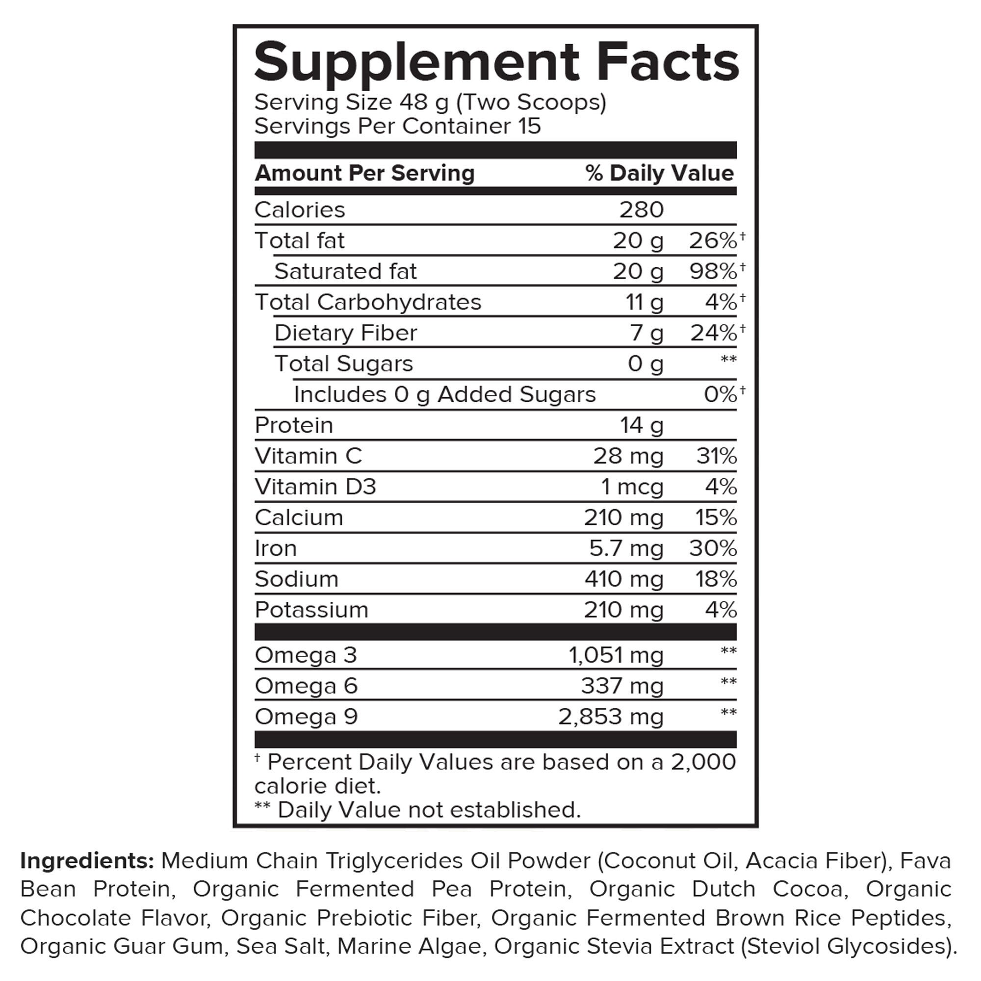 Vegan Keto Body - Chocolate (15 Servings)  | GNC