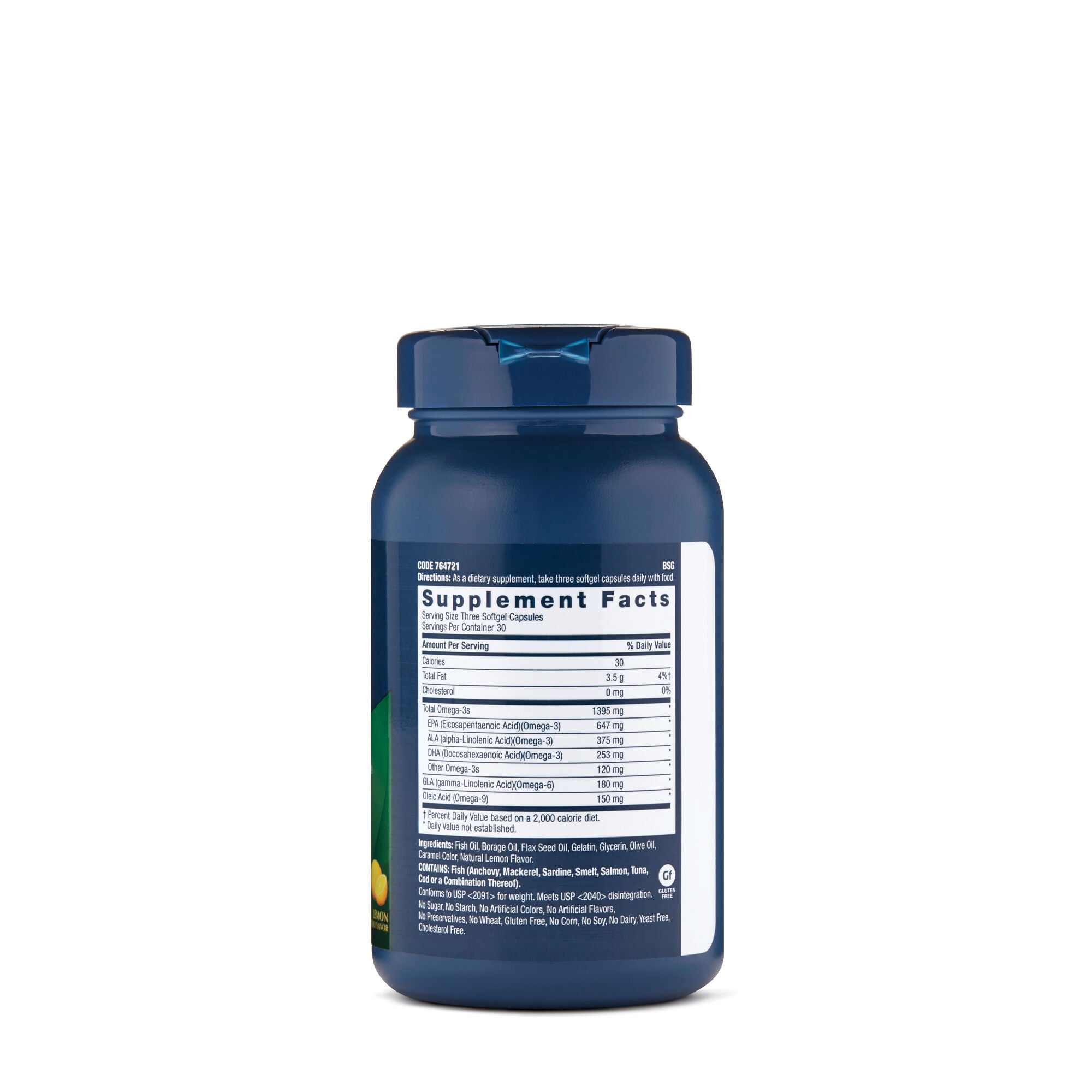 GNC Triple Strength Omega Complex Lemon 48107177935 eBay