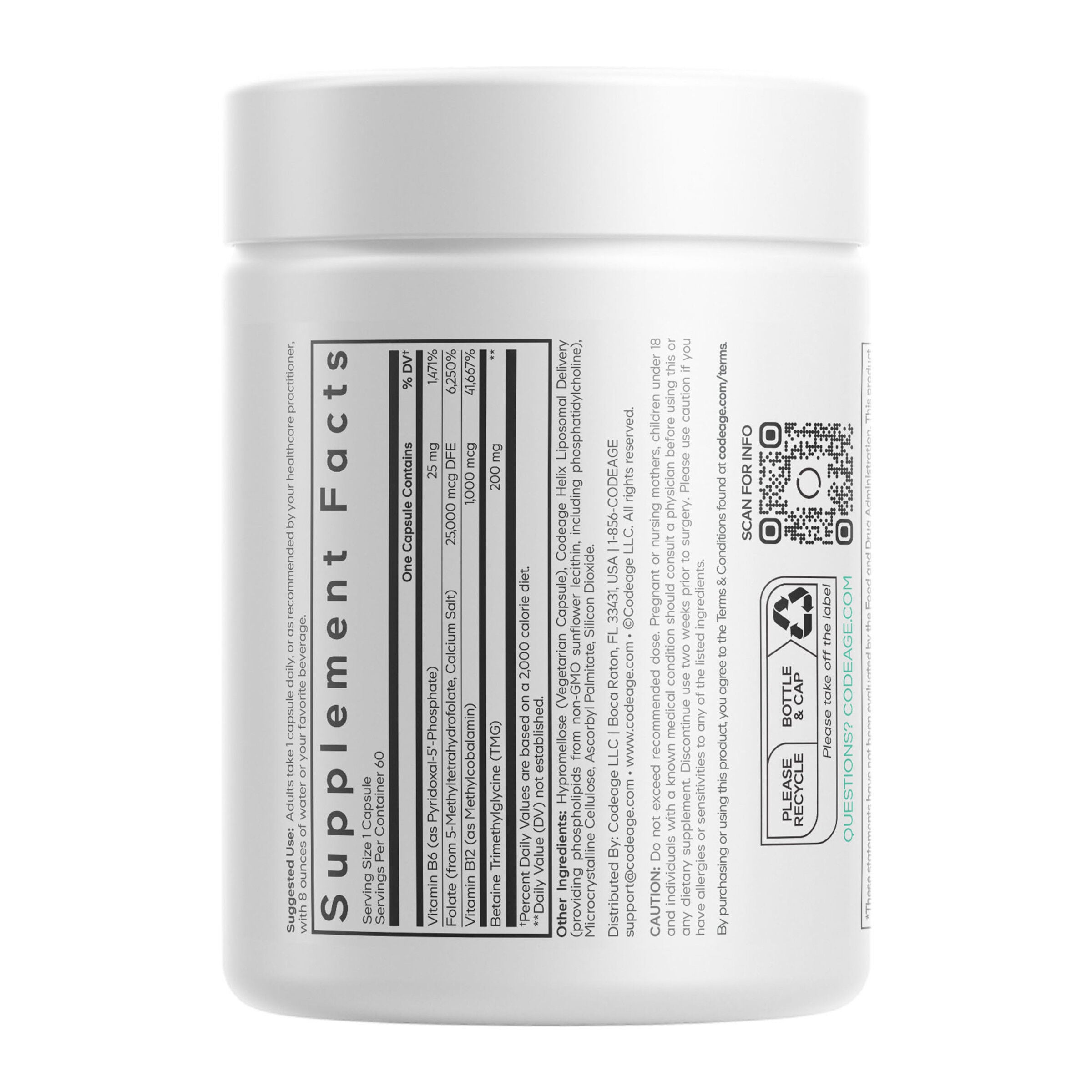 Liposomal L-Methylfolate - 60 Vegetable Capsules (60 Servings)  | GNC