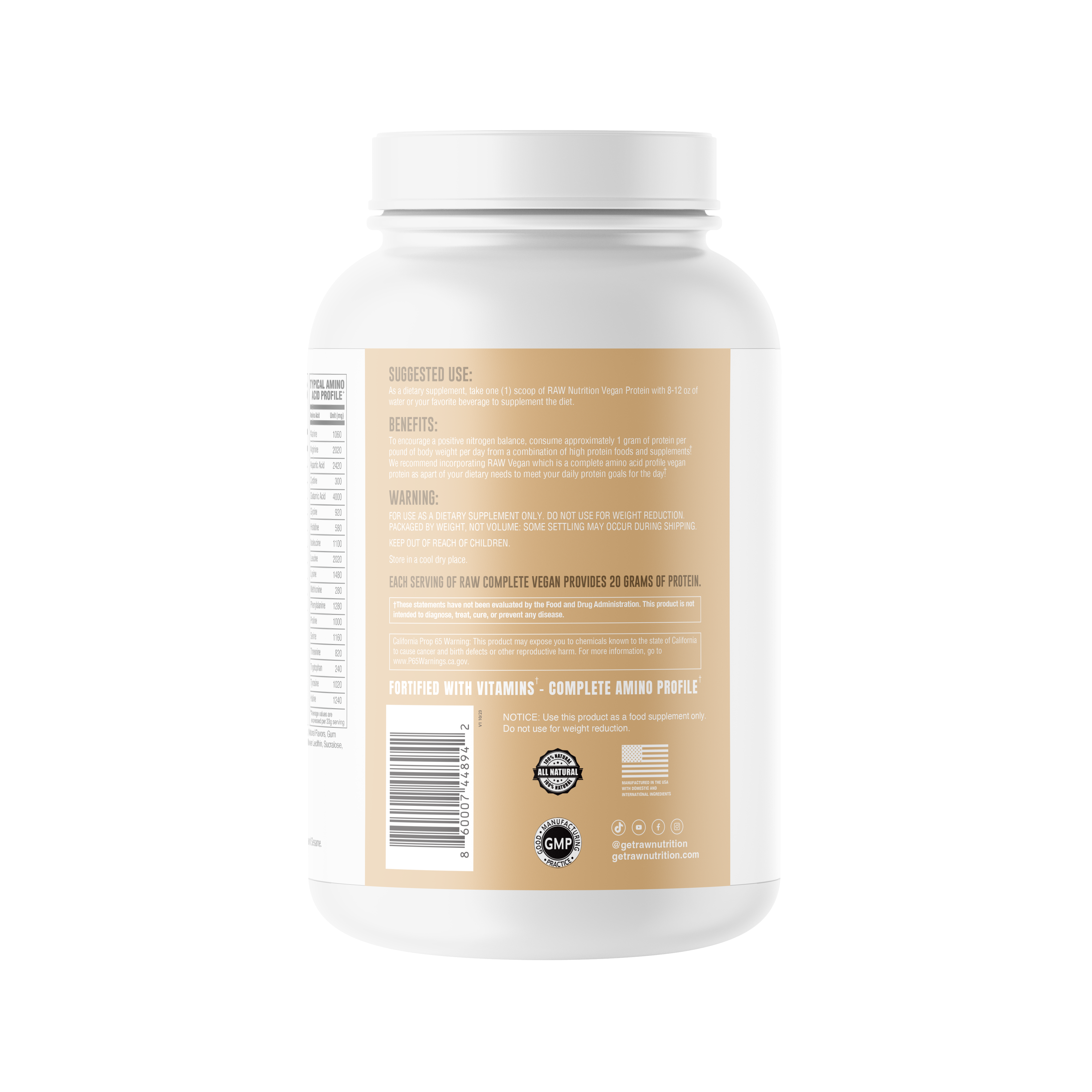 Vegan Protein - Vanilla (25 Servings)