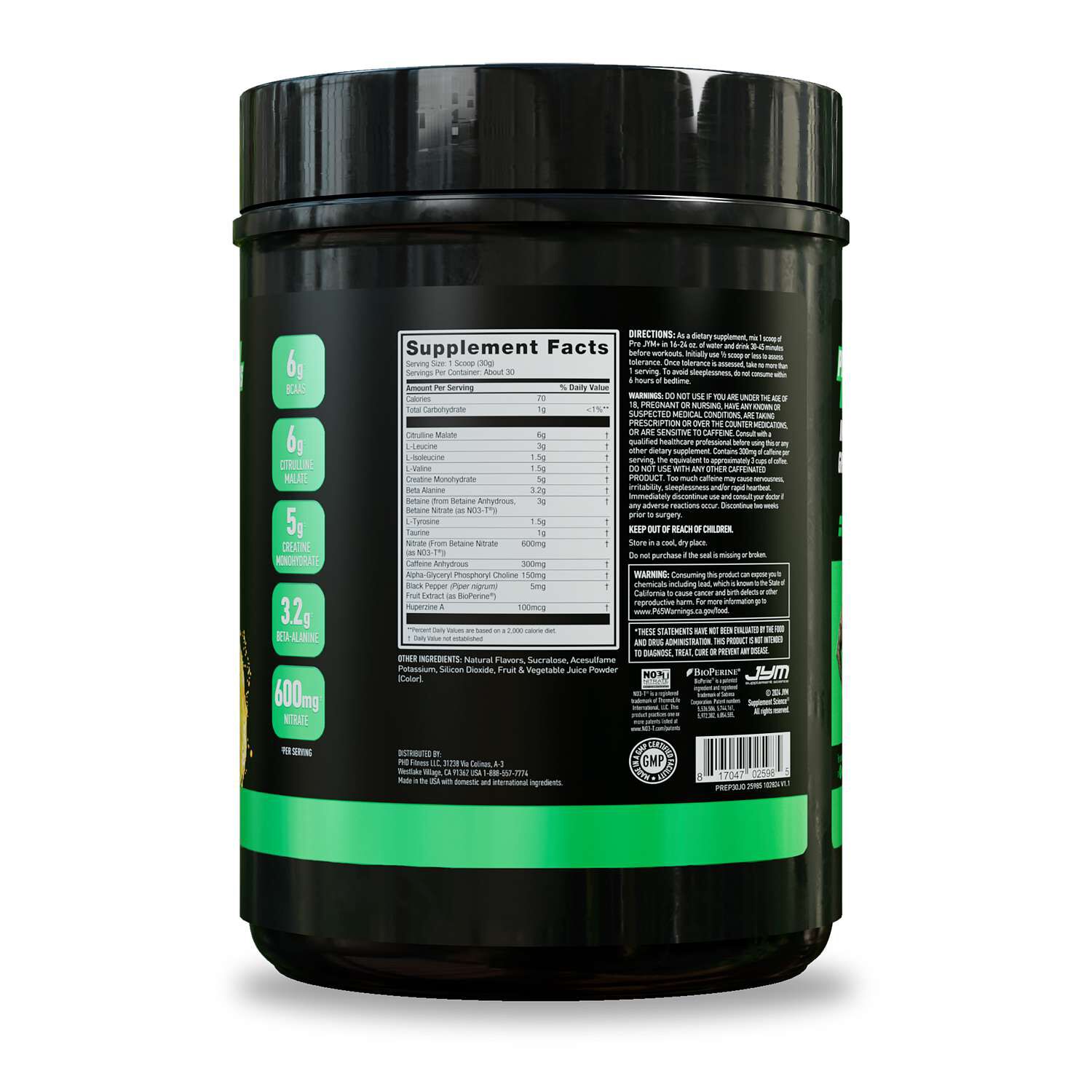 Pre Jym Plus Pre-Workout - Juicy Orange (30 Servings)