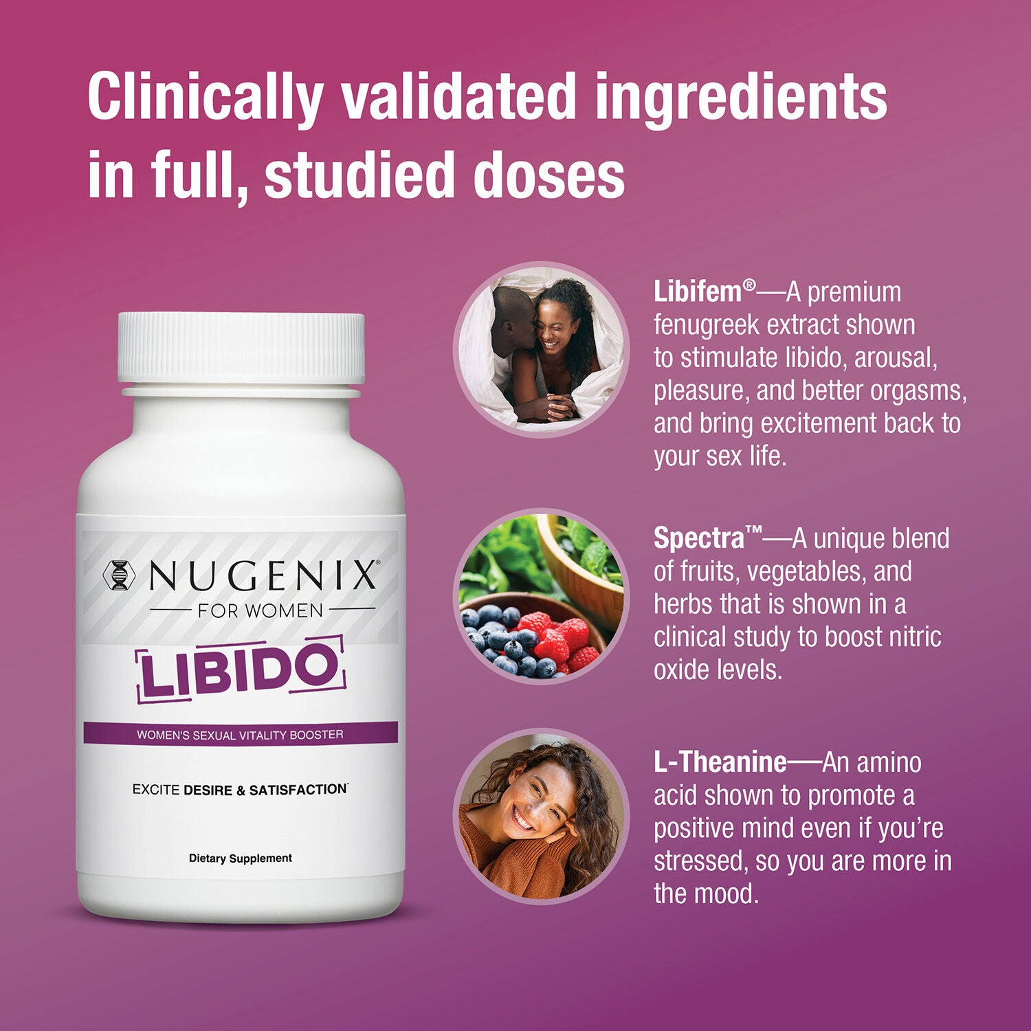 Nugenix® - Libido: Women's Sexual Vitality Booster - 60 Tablets | GNC