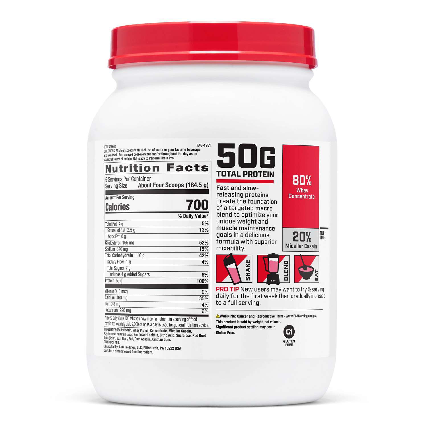 Weight Gainer - Strawberries & Cream (5 Servings)