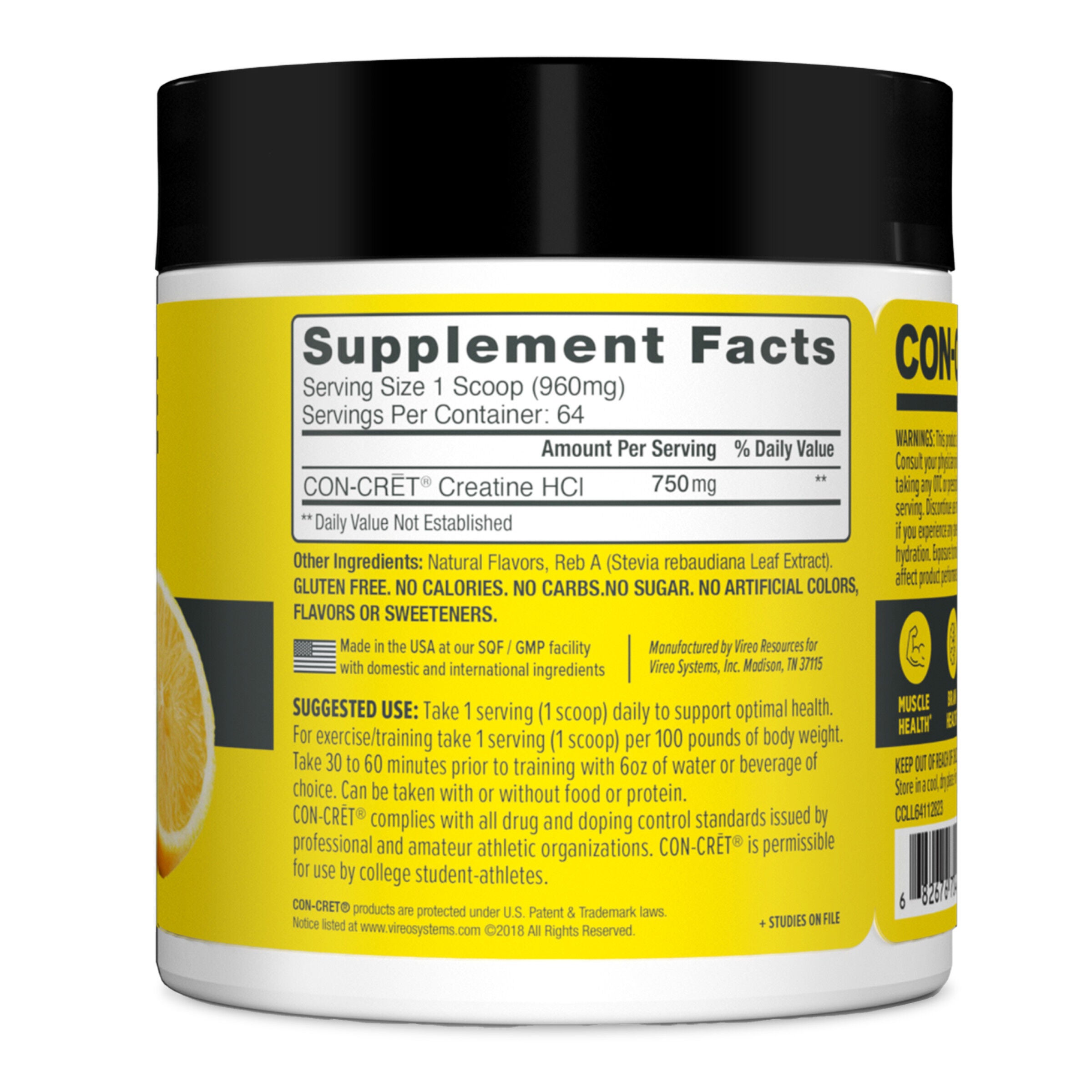 Creatine HCl Powder - Lemon Lime (64 Servings)