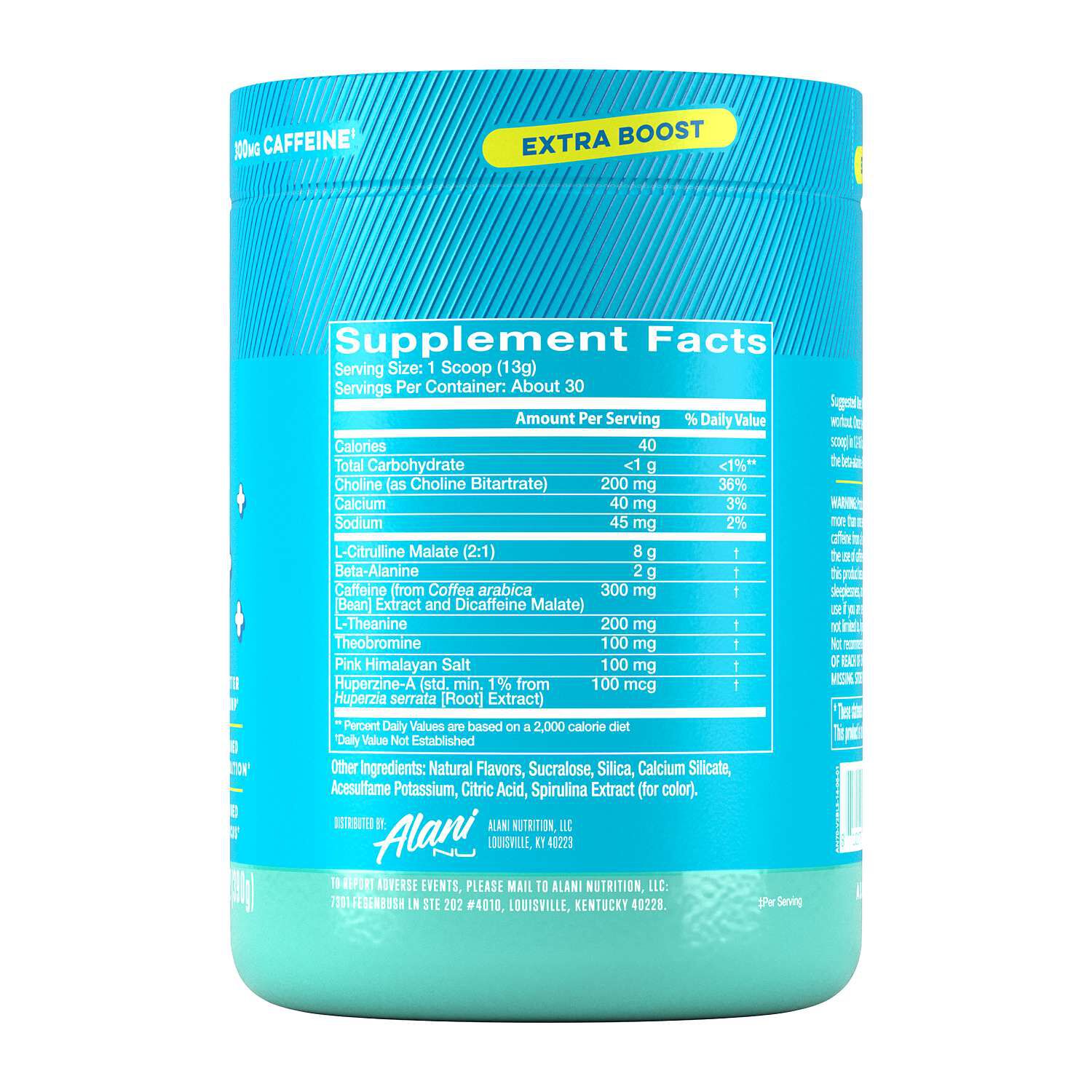 Pre-Workout+ - Blue Slush (30 Servings)