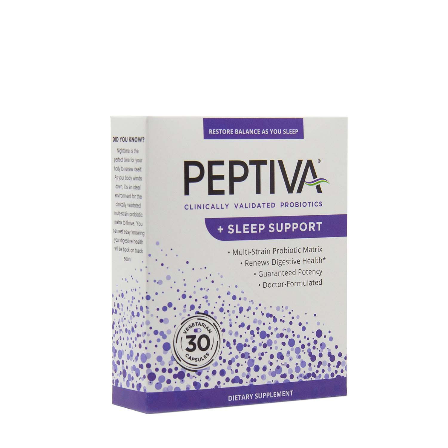 peptiva clinically validated probiotics sleep support