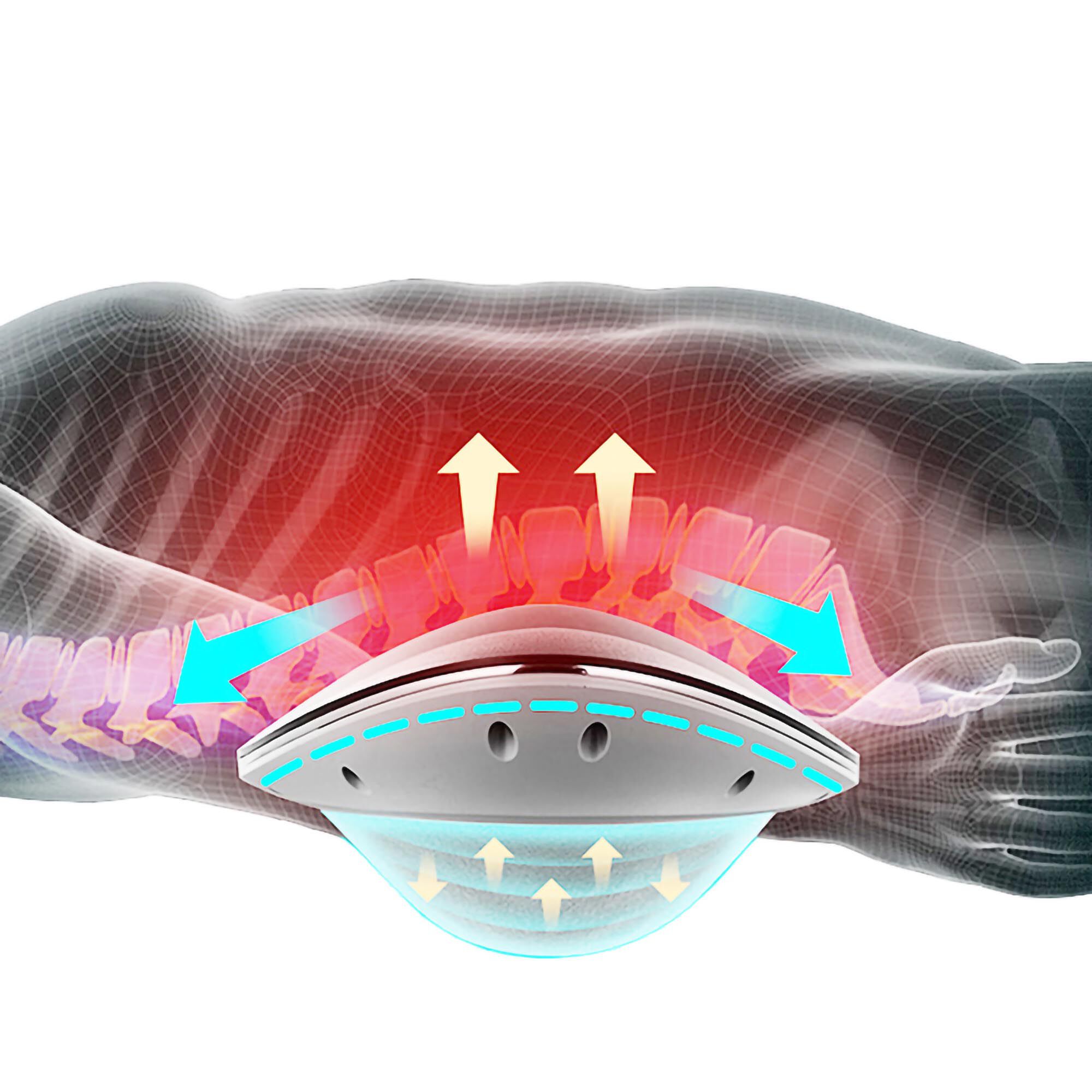 Lower Back Stretch & Massager with Heat