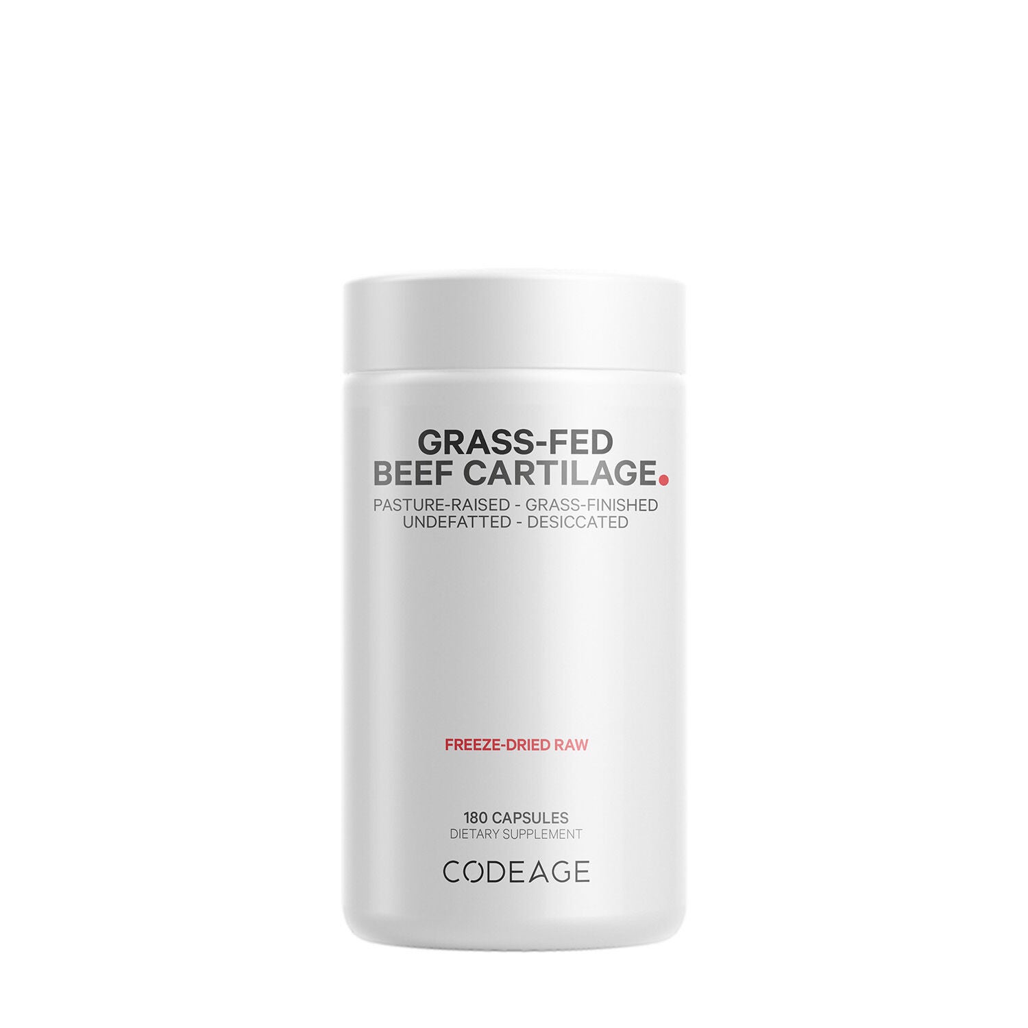 Grass-Fed Beef Cartilage - 180 Capsules (30 Servings)  | GNC