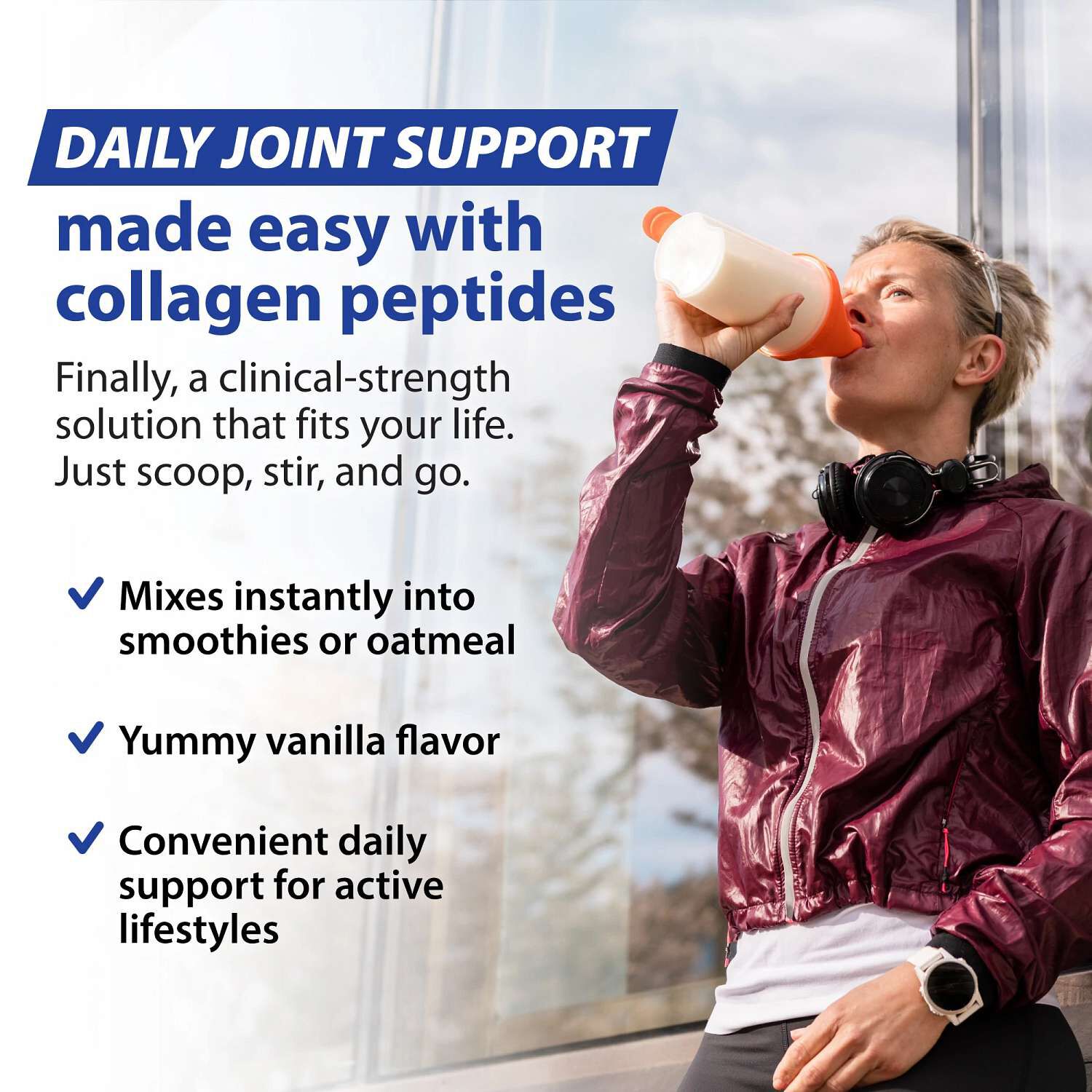 Peptides+ Joint Relief - Vanilla (20 Servings)  | GNC