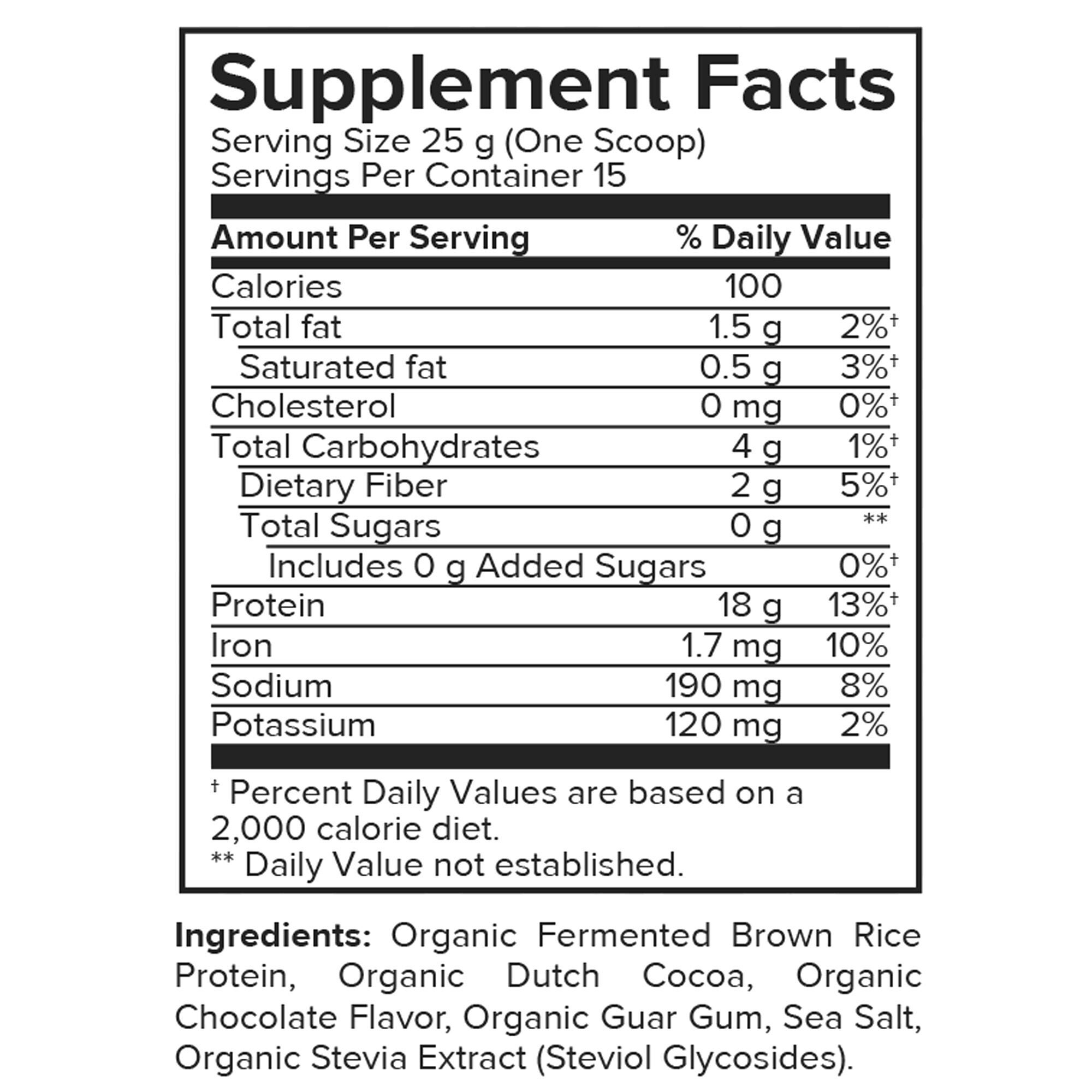 Vegan Plant Protein - Chocolate (15 Servings)  | GNC
