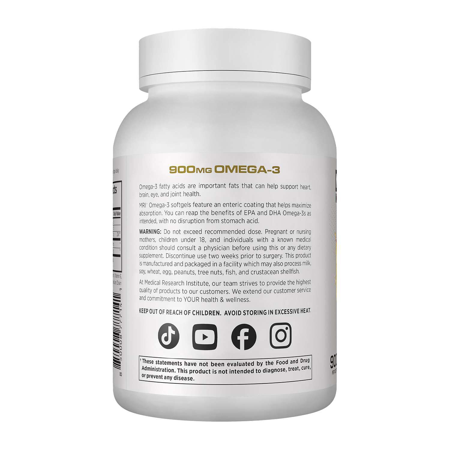 Omega-3 900 mg - 60 Softgels (60 Servings)  | GNC