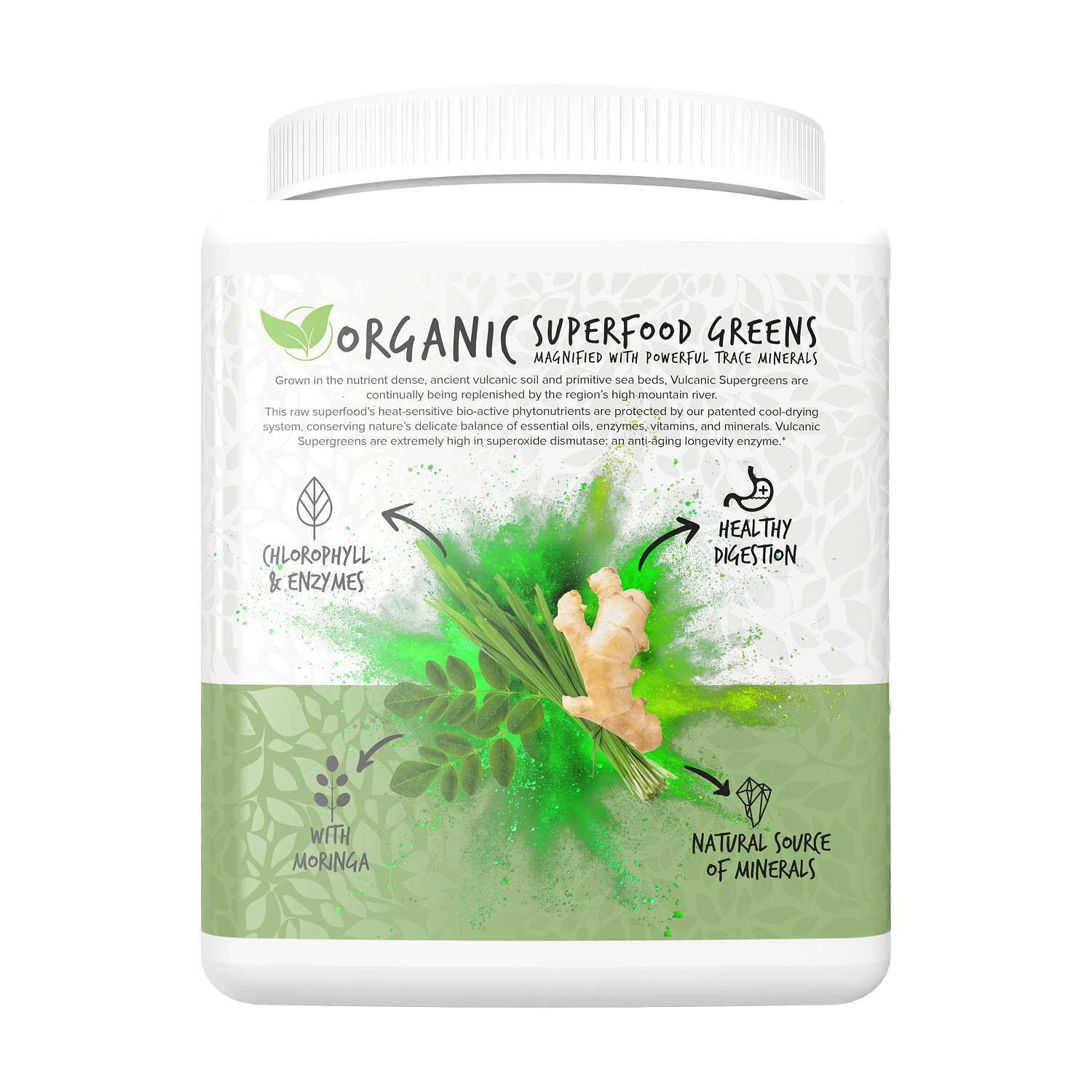 Vulcanic Supergreens - Mint - 7.9 oz. (45 Servings)  | GNC