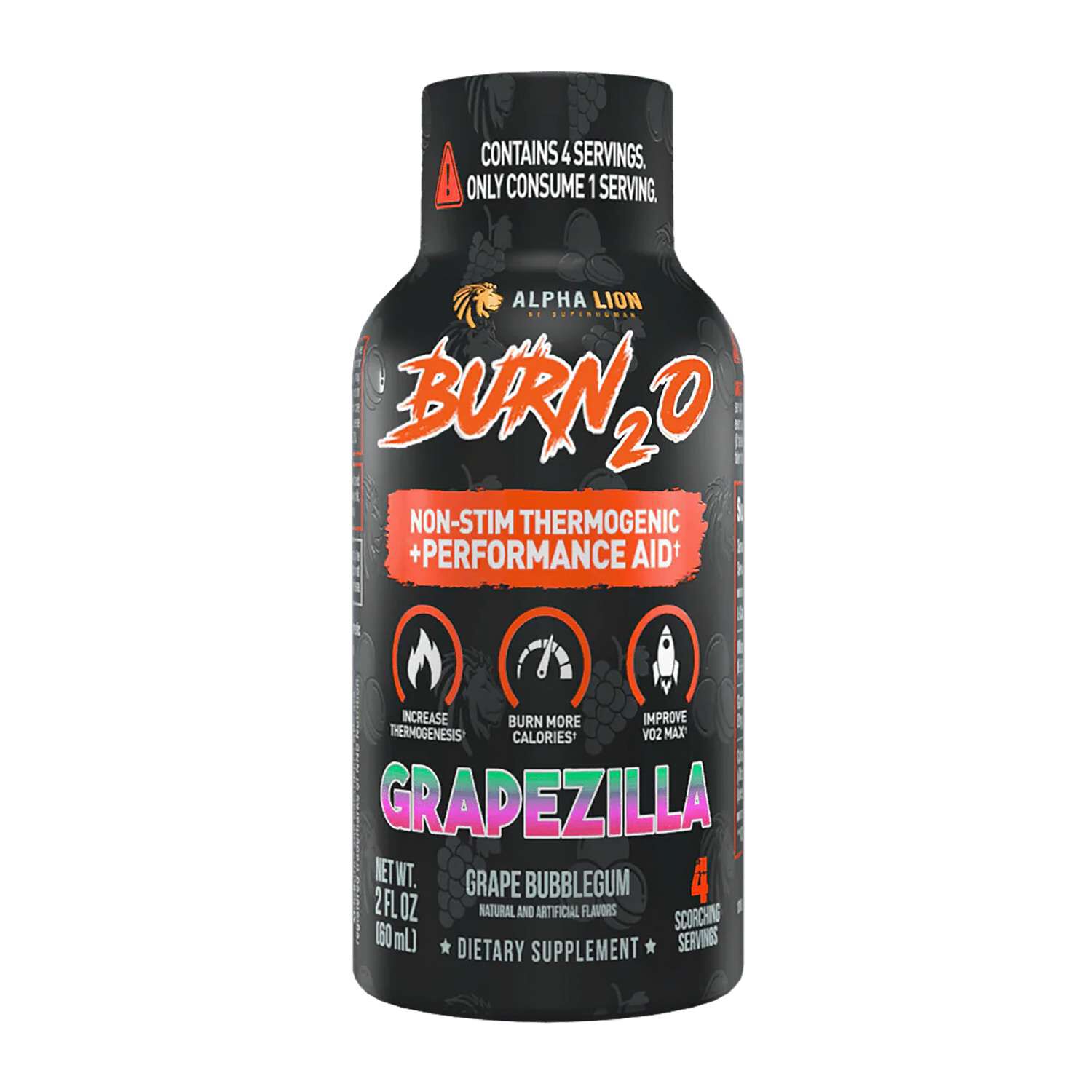 Burn2o Grapezilla - 2 fl oz. (4 Servings)