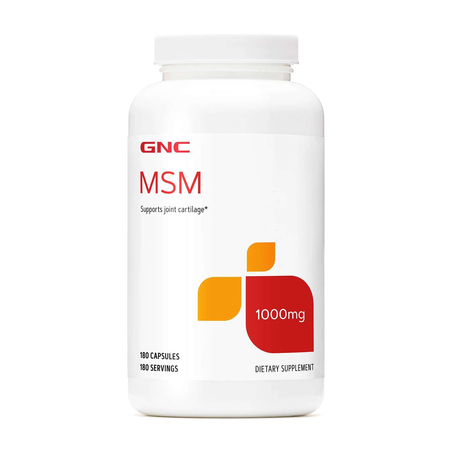 MSM 1000 mg - 180 Capsules (180 Servings)  | GNC
