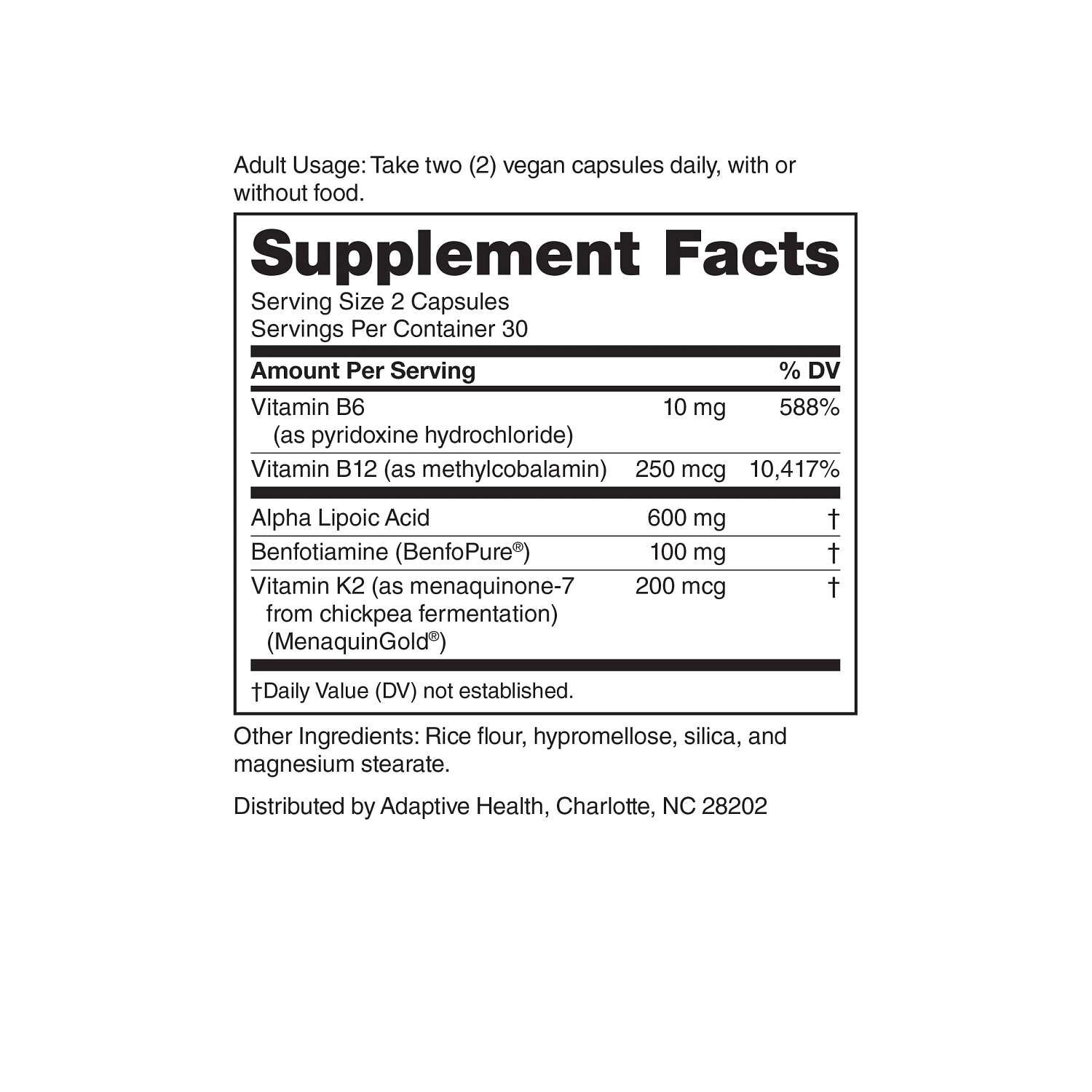 Nerve Relief - 60 Capsules (30 Servings)  | GNC