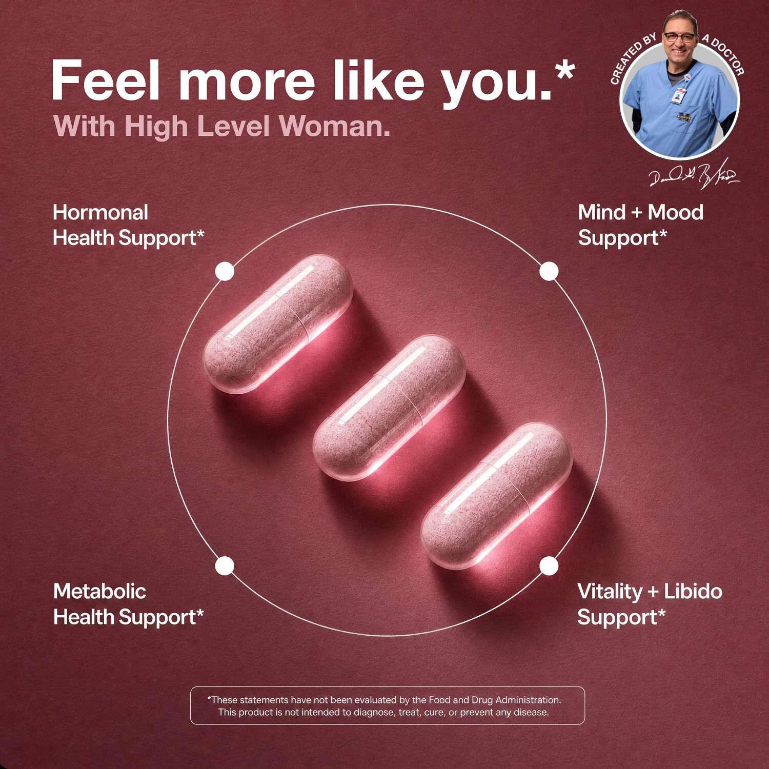 Woman Hormone + Vitality - 90 Capsules (30 Servings)