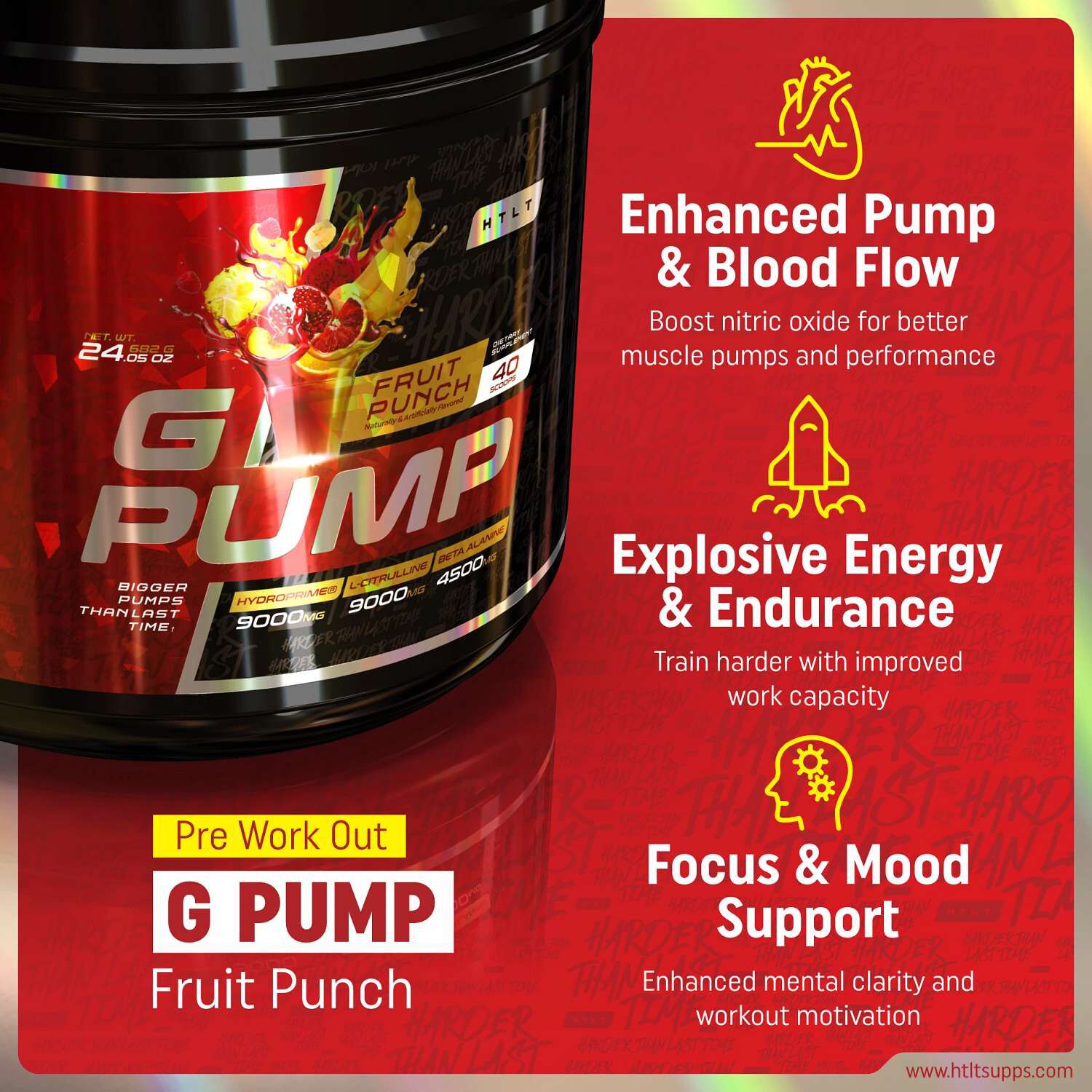 G-Pump - Fruit Punch (40 Servings)