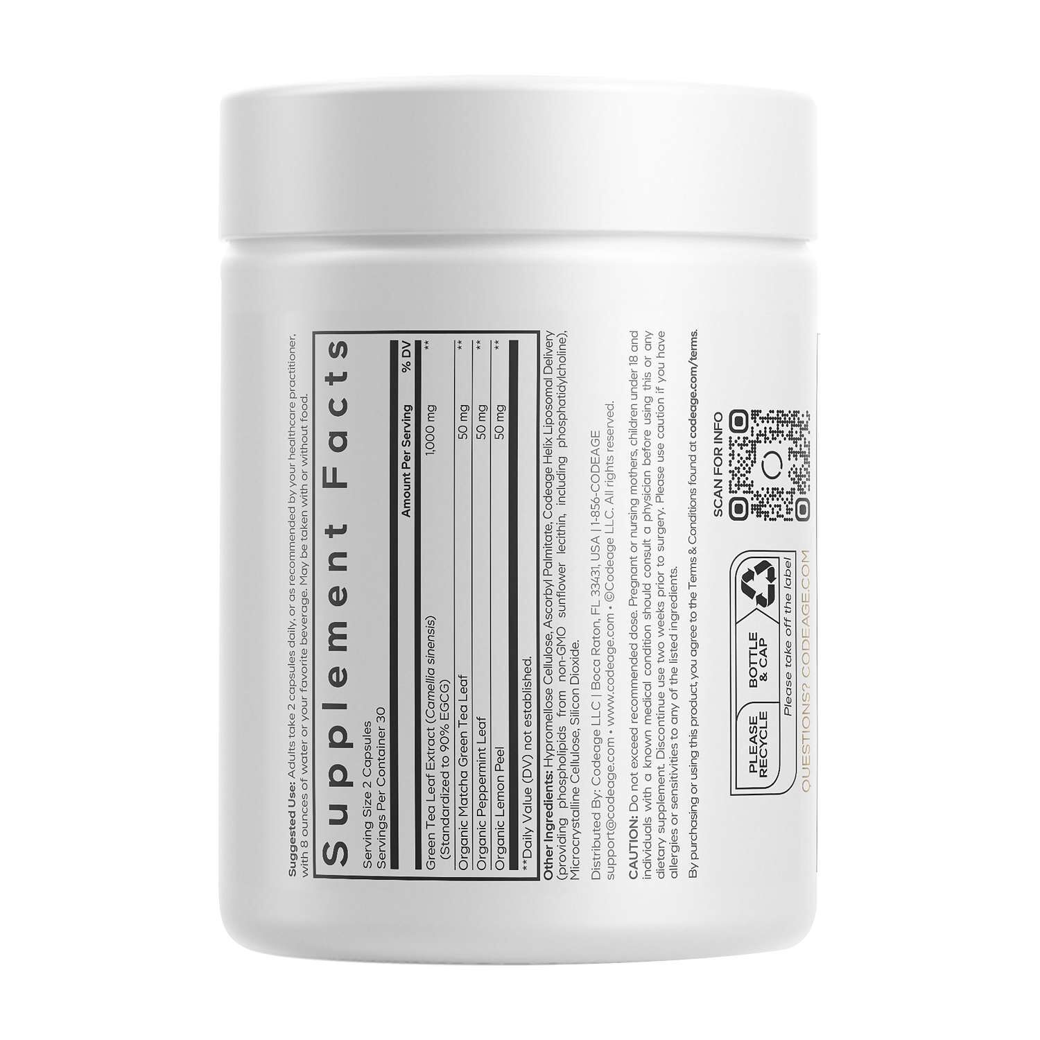 Liposomal Green Tea+ ULTRA Trim &amp; Glow - 60 Vegetable Capsules (30 Servings)  | GNC
