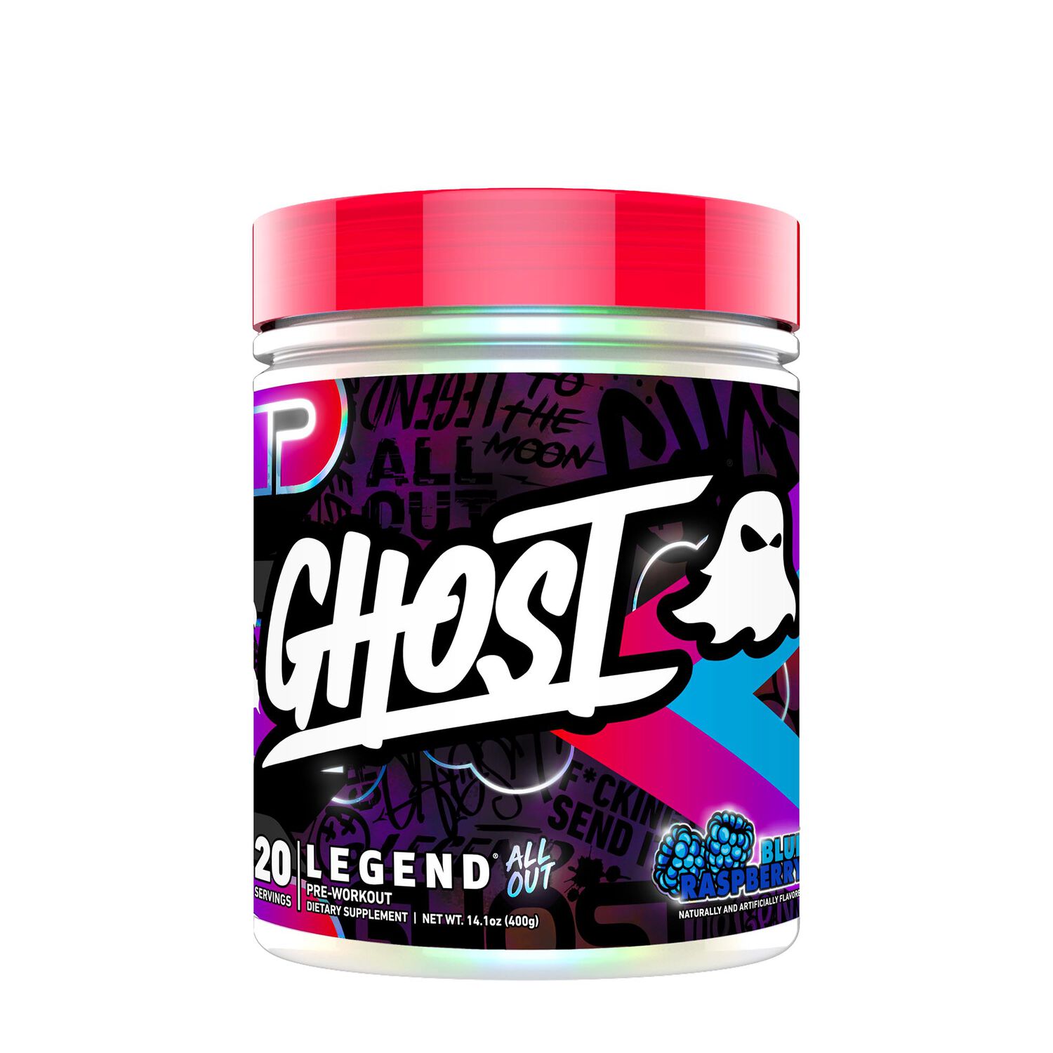 Ghost Legend All Out Pre-Workout - Warheads Sour Green Apple - 16.2 oz