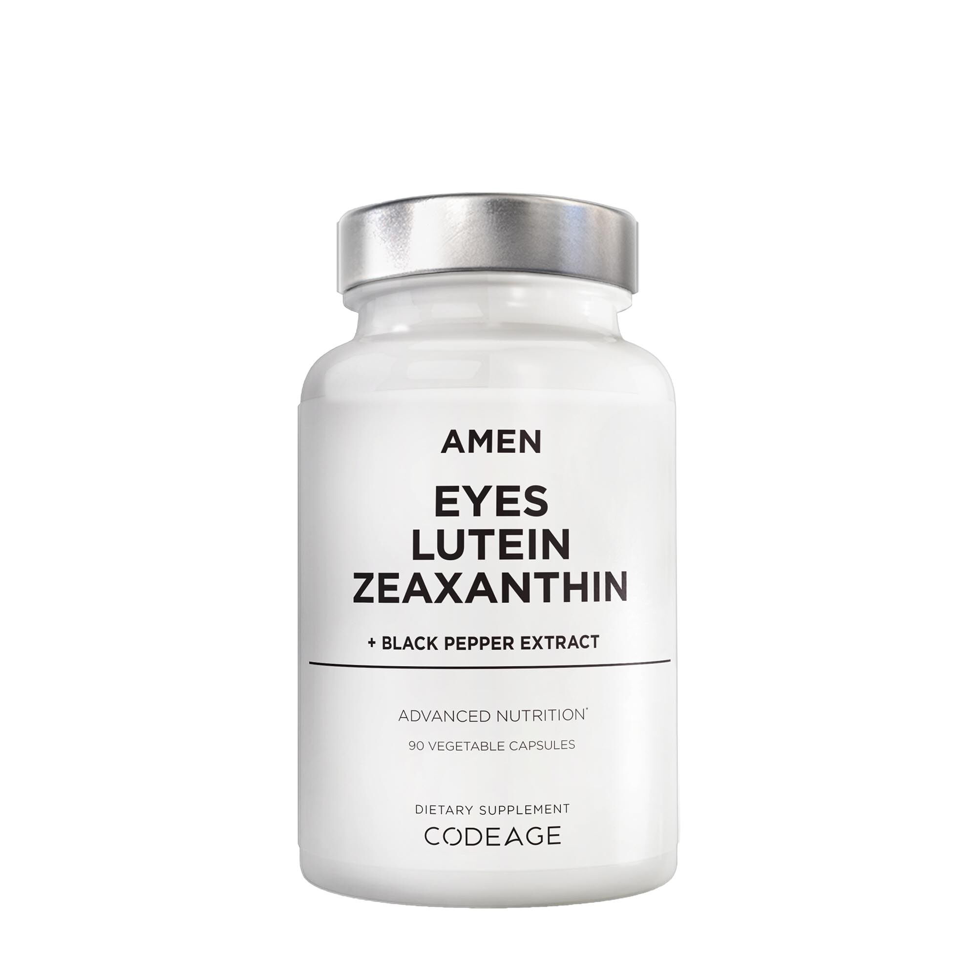 AMEN Eyes Lutein Zeaxanthin and Black Pepper - 90 Capsules (90 Servings)  | GNC