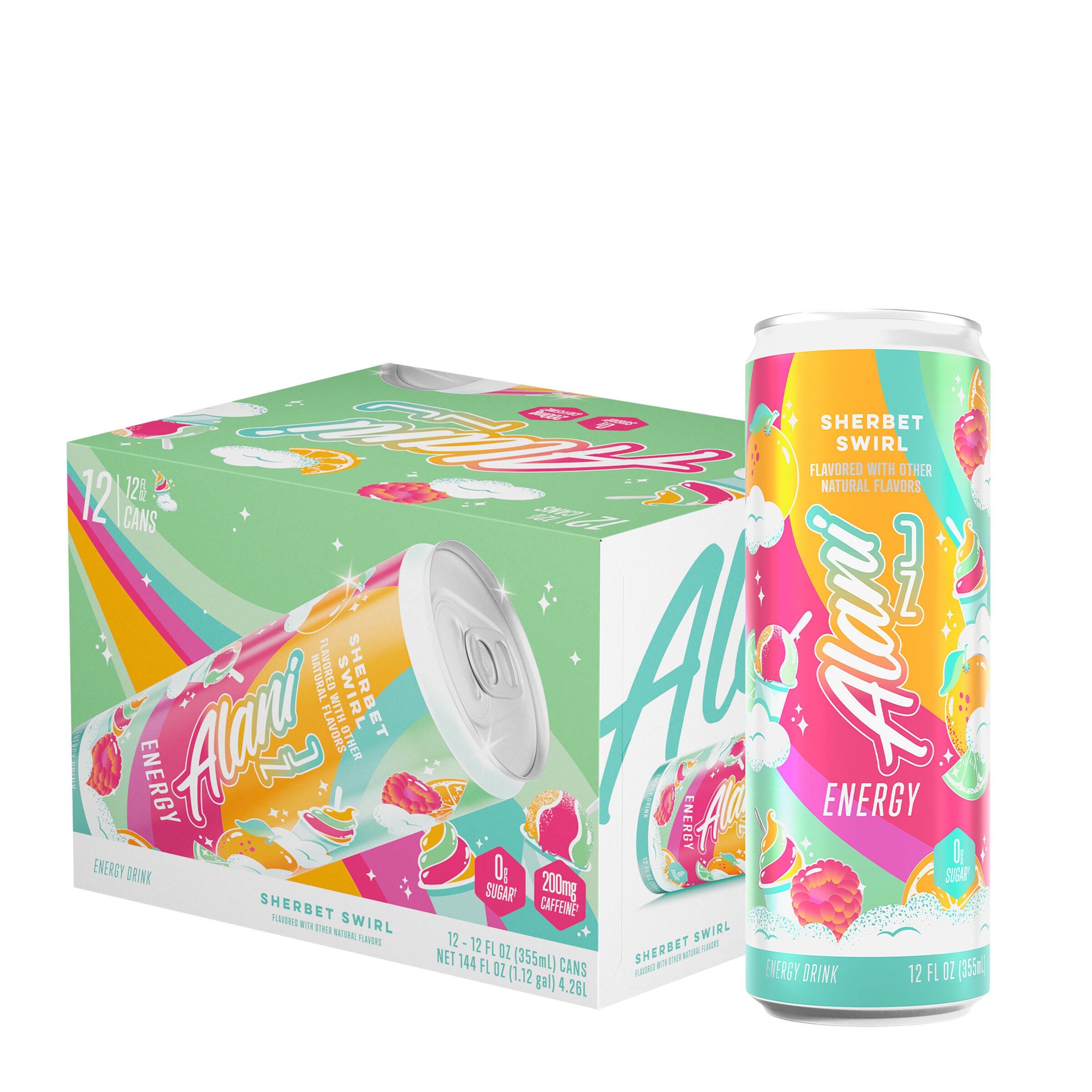 Energy Drink - Sherbet Swirl - 12oz. &#40;12 Cans&#41; Sherbet Swirl | GNC