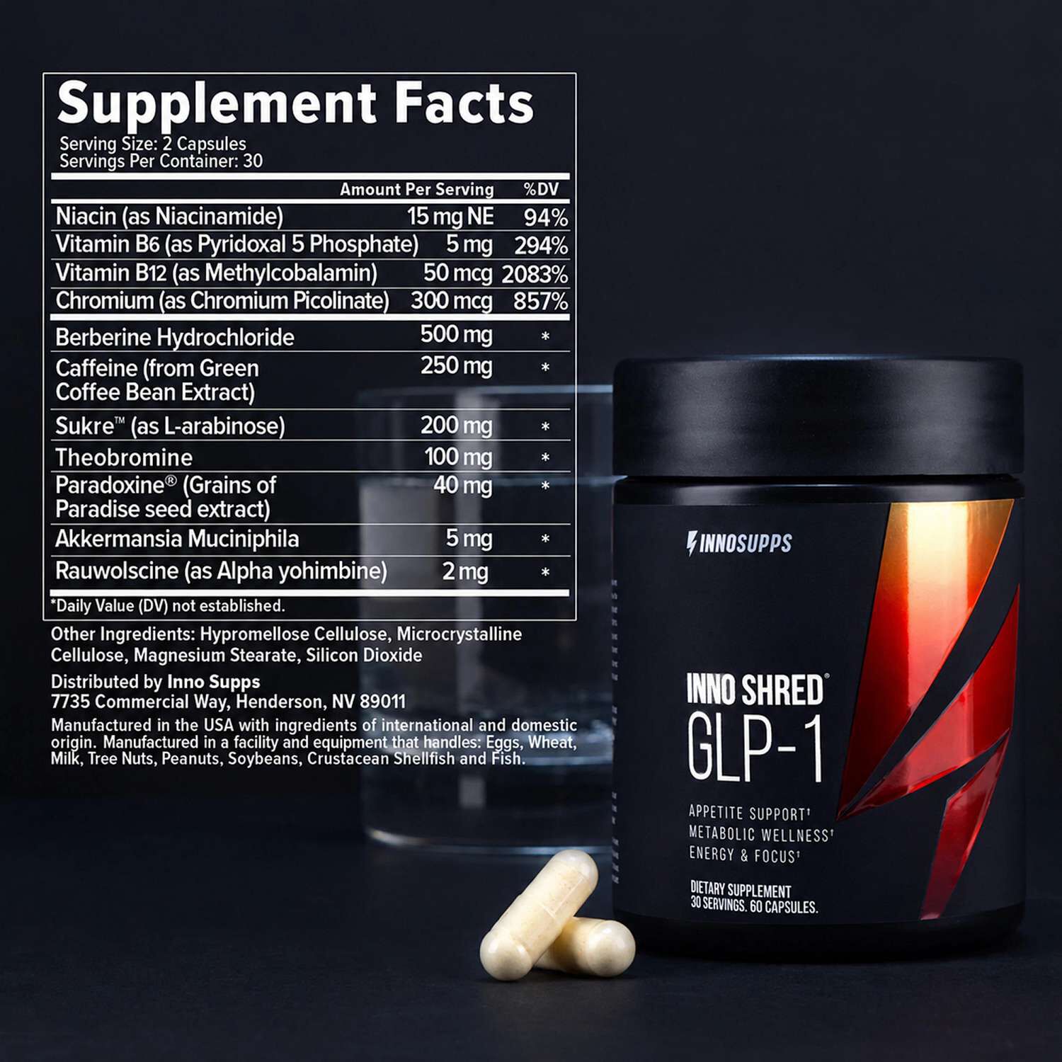 Inno Shred&trade; GLP-1 - 60 Capsules (30 Servings)