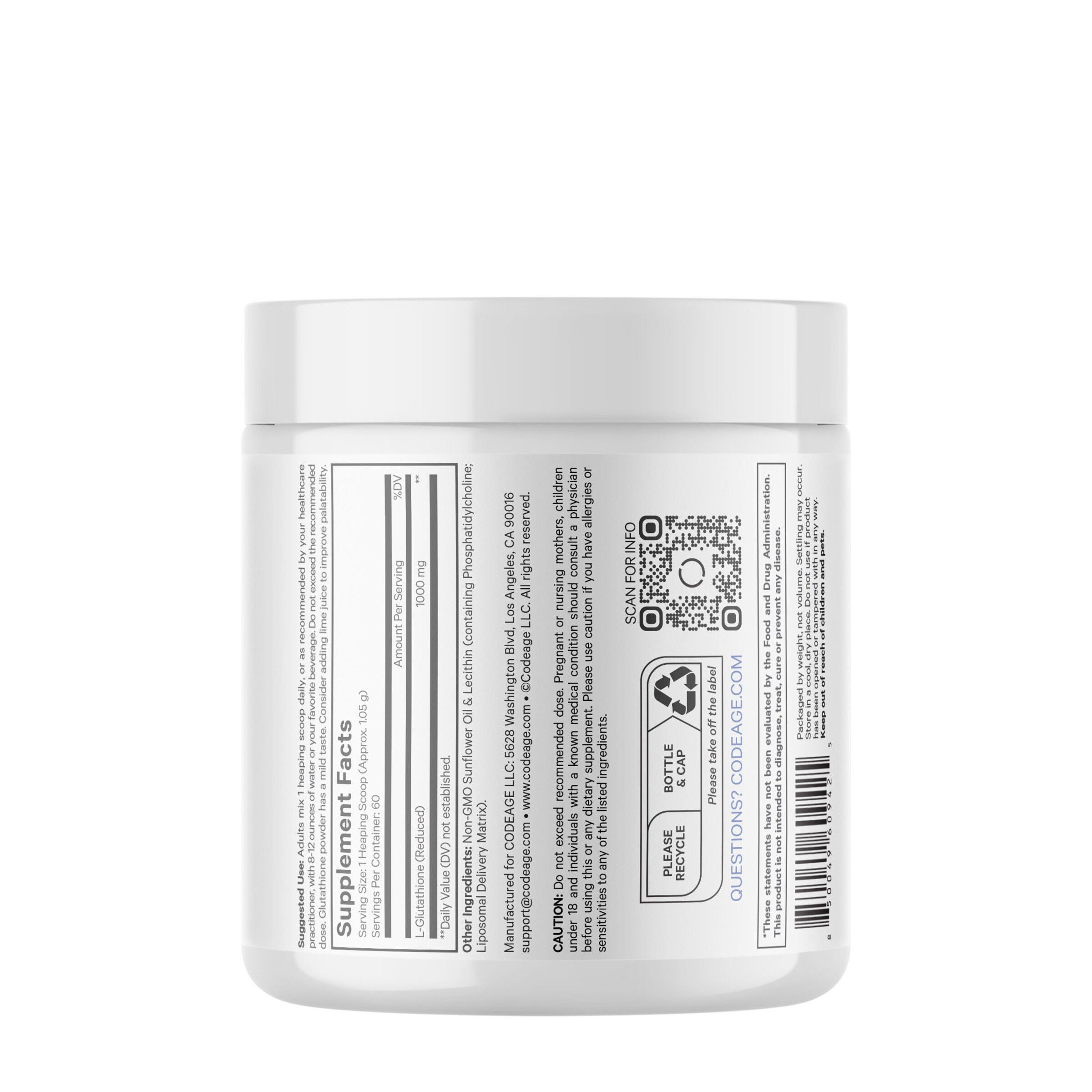 Liposomal Glutathione 1000mg - Unflavored (60 Servings)  | GNC