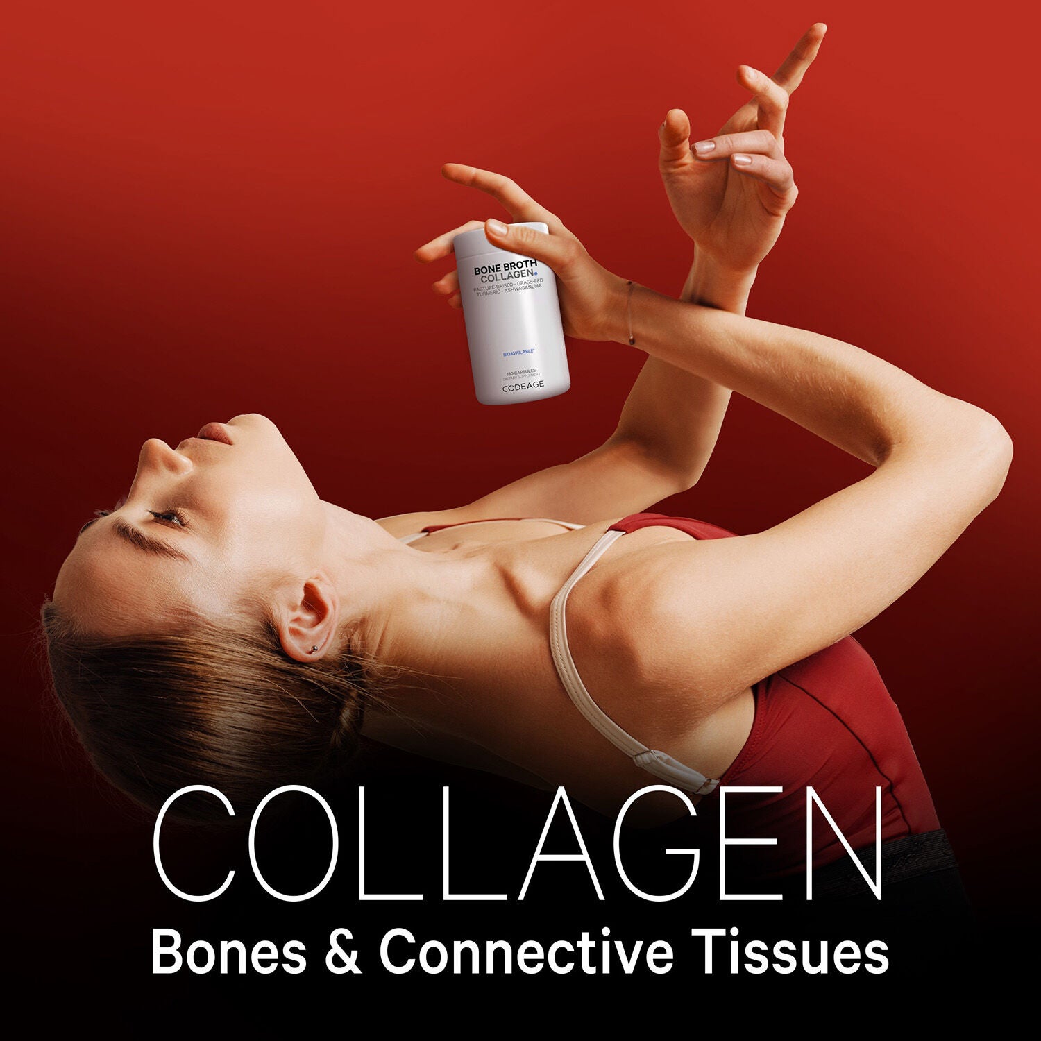 Bone Broth Collagen - 180 Capsules (60 Servings)  | GNC