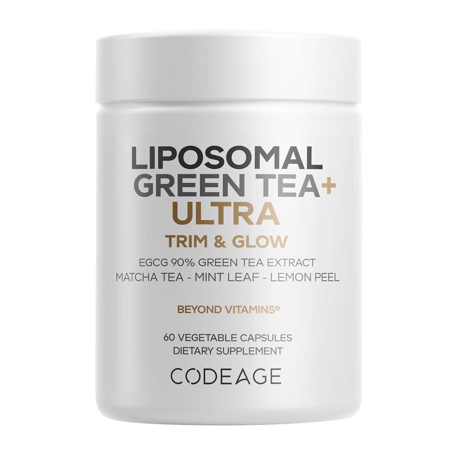 Liposomal Green Tea+ ULTRA Trim &amp; Glow - 60 Vegetable Capsules (30 Servings)  | GNC
