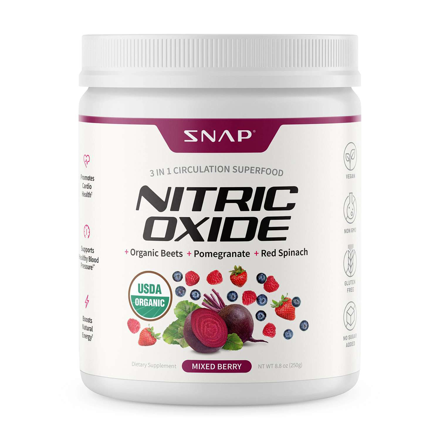 Nitric Oxide Organic Beets - 8.8 oz. (30 Servings)  | GNC