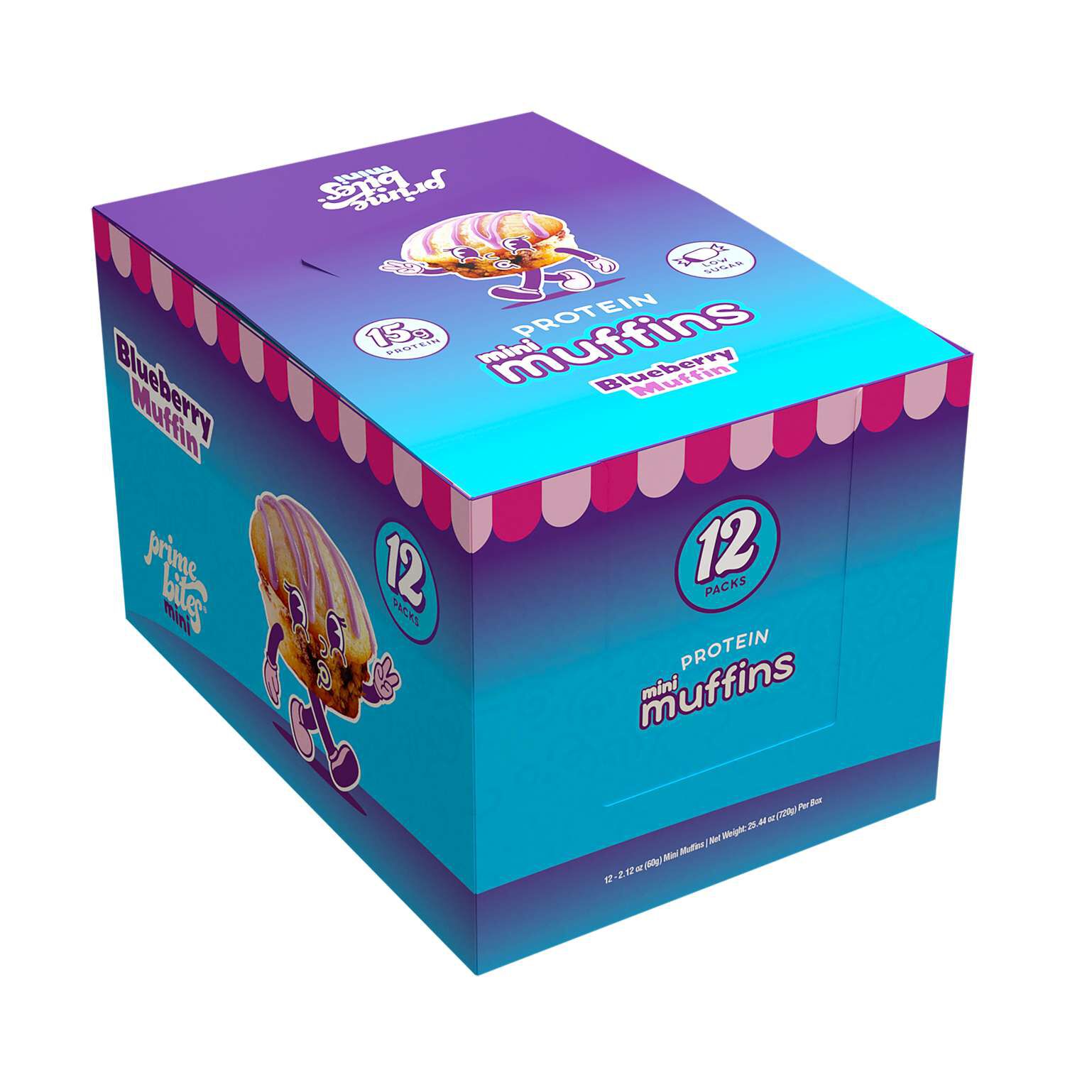 Protein Mini Muffins - Blueberry (12 Packs)  | GNC