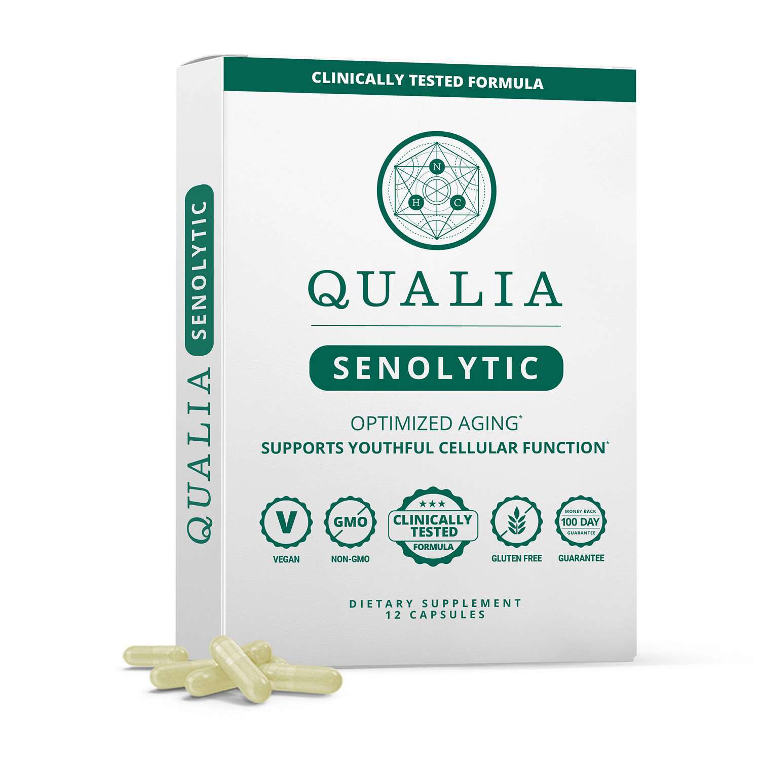 Qualia Senolytic - 12 Capsules (2 Servings)  | GNC