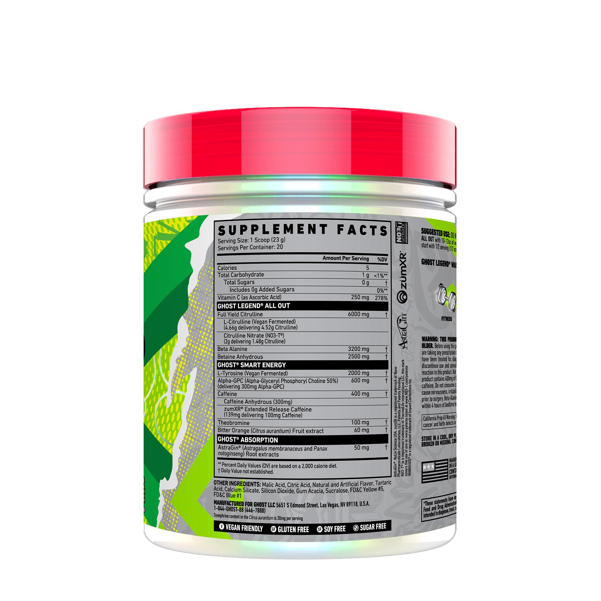 GHOST® LEGEND® ALL OUT Preworkout GNC