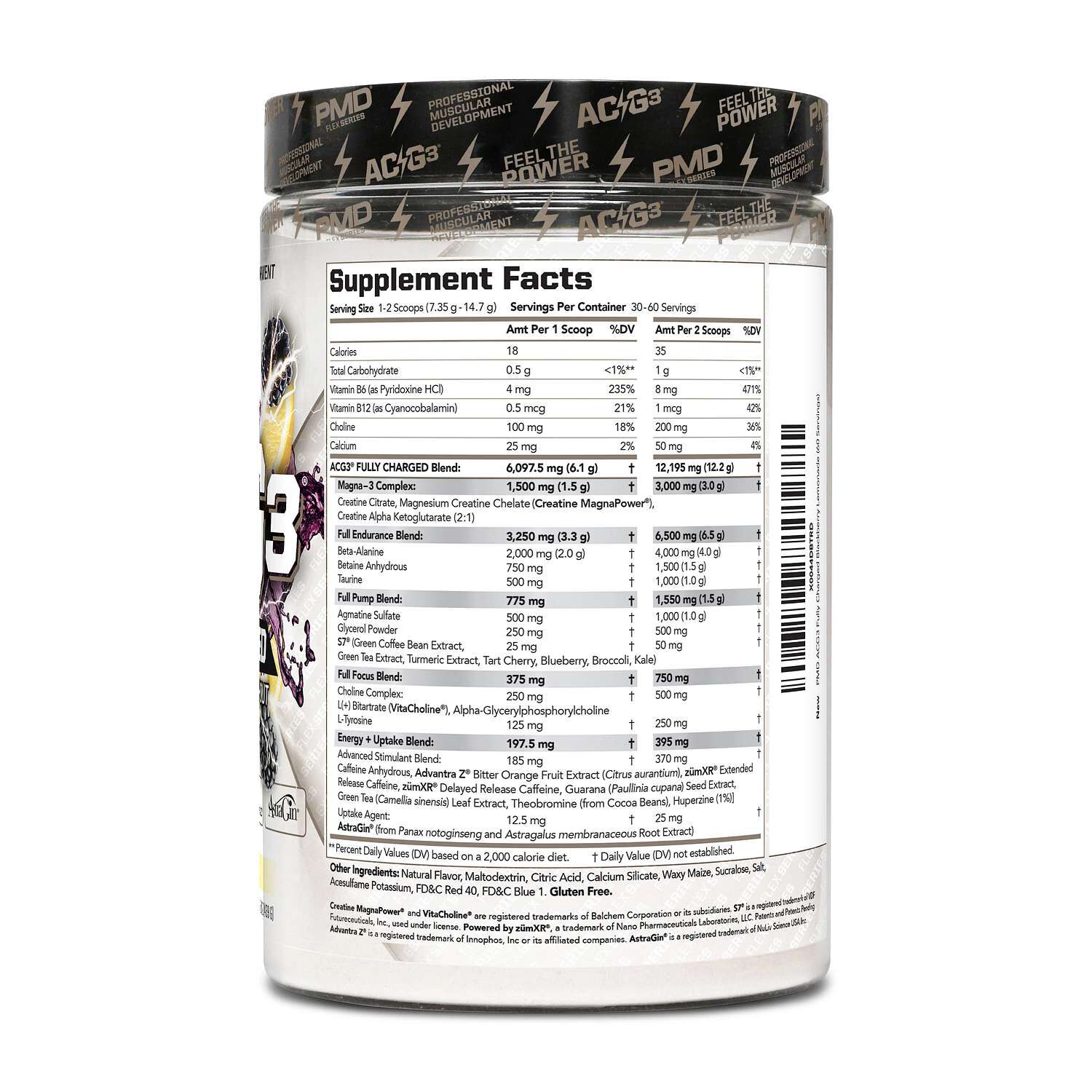 ACG3 Fully Charged Pre-Workout - Blackberry Lemonade (30 Servings)