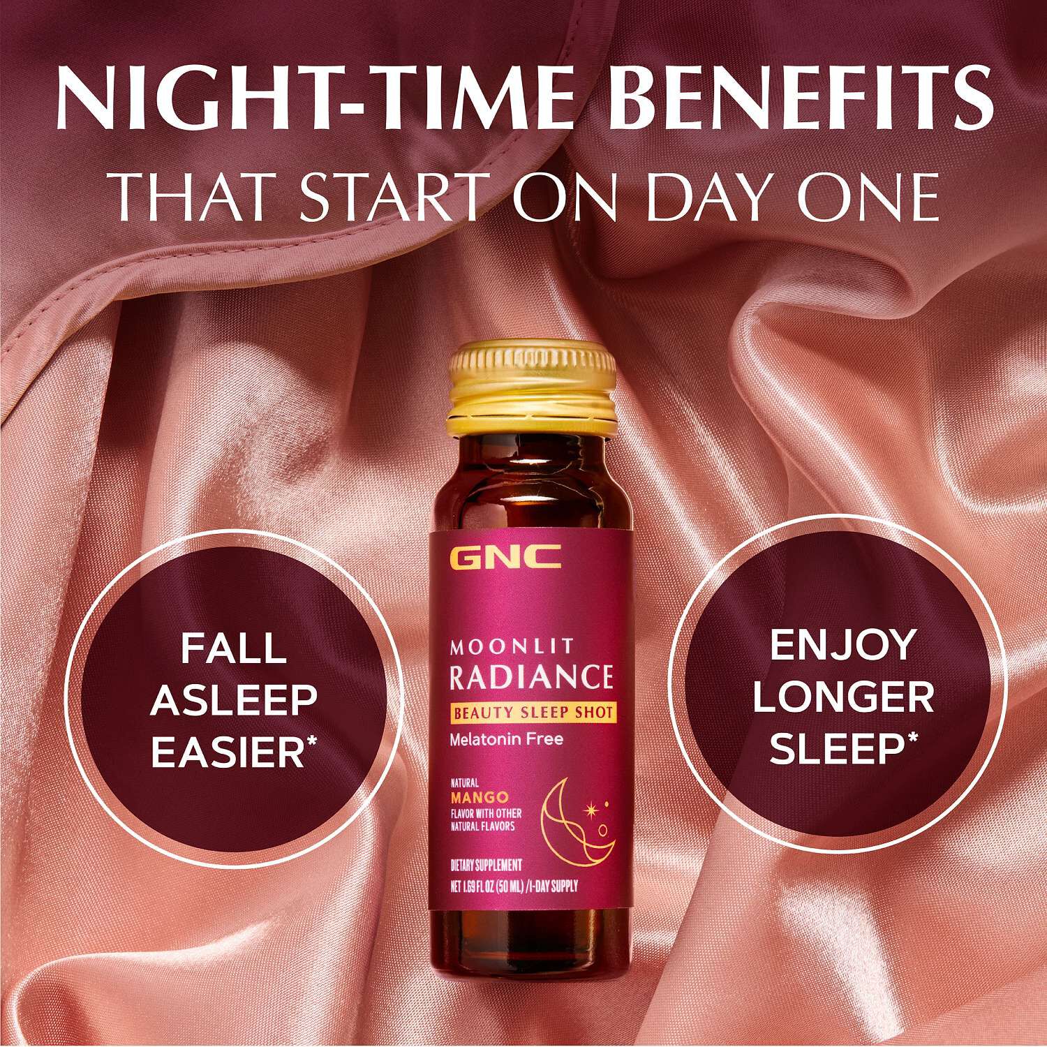 Moonlit Radiance Beauty Sleep Shot - Mango - 10 Bottles (10 Servings)  | GNC