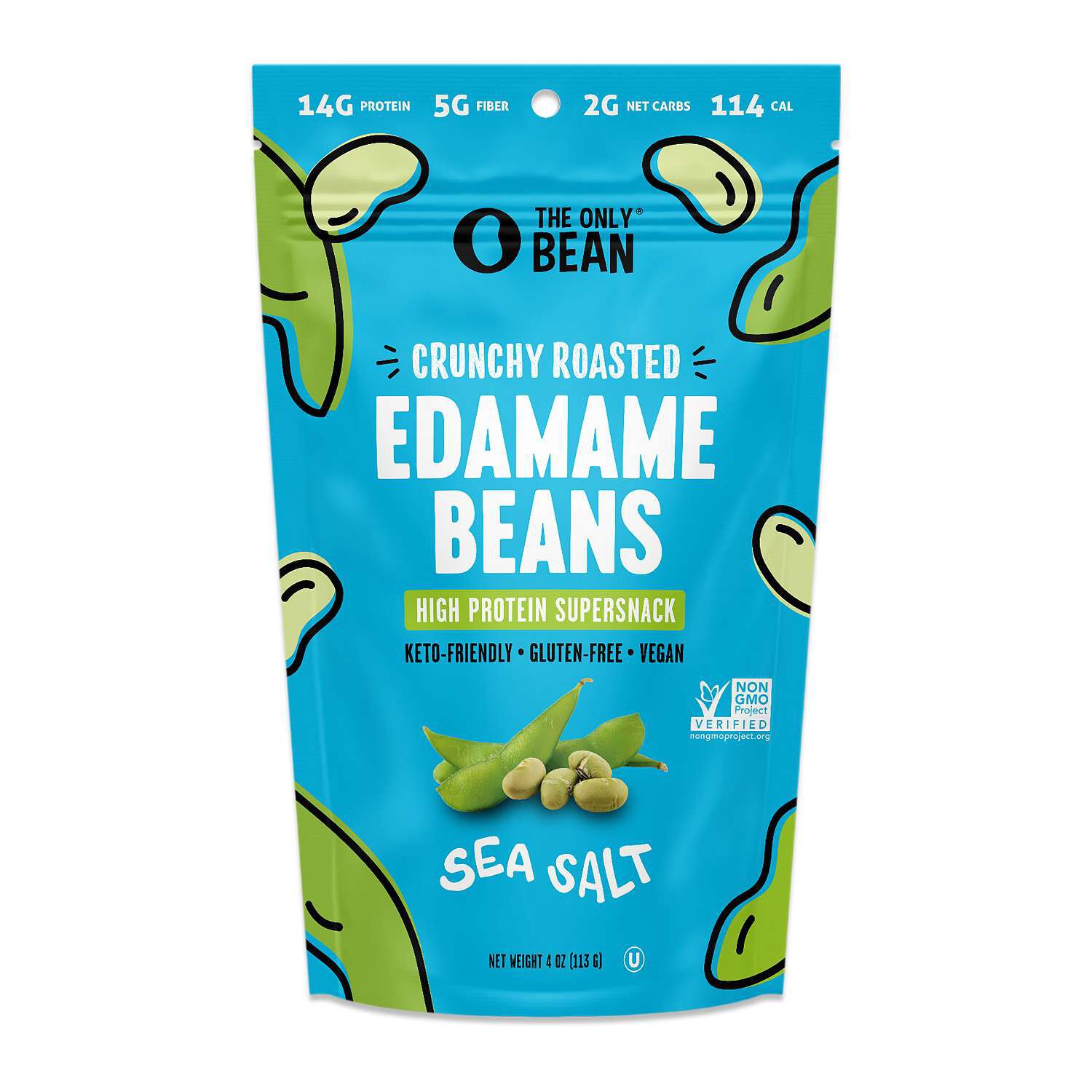 Crunchy Roasted Edamame Beans - Sea Salt (3 Bags)