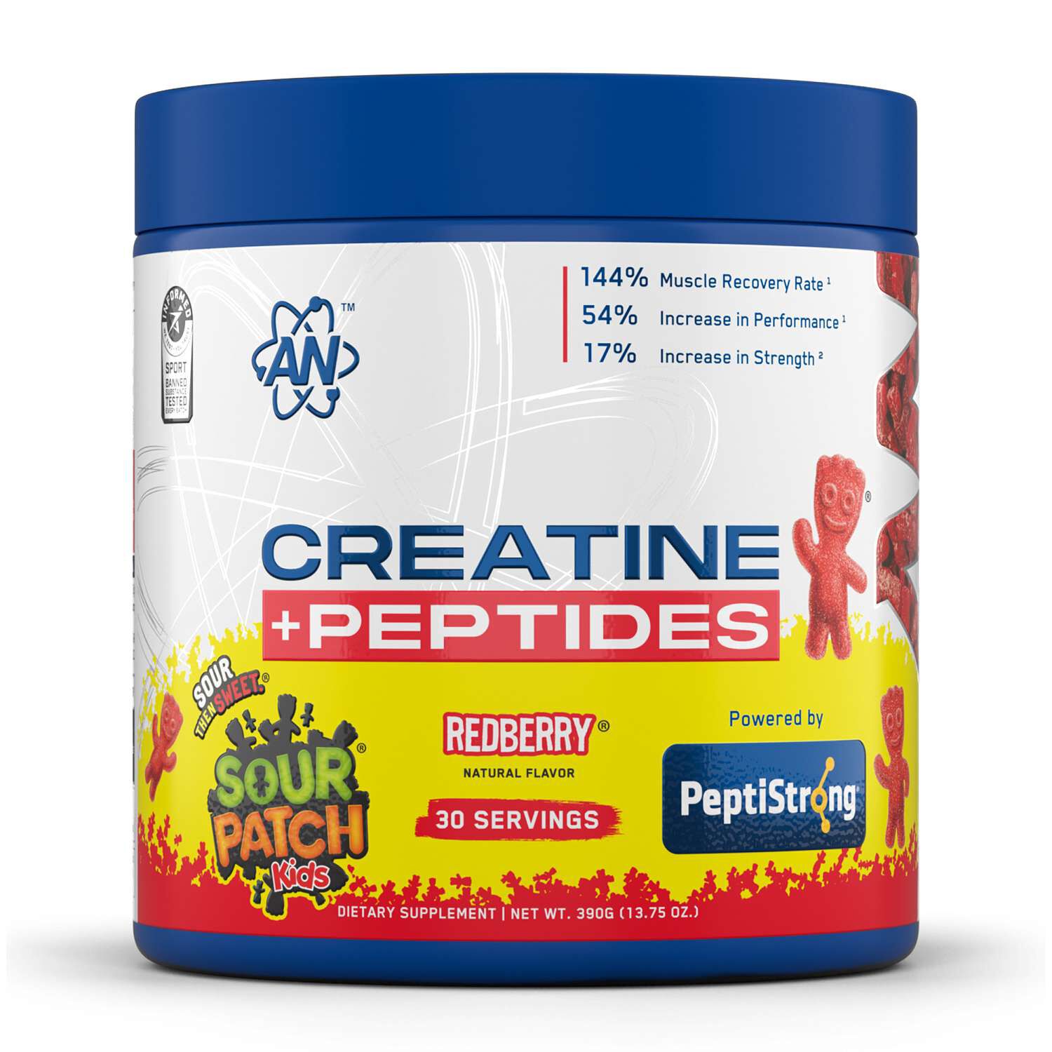 Creatine + Peptides - Sour Patch Kids&reg; Redberry&reg; (30 Servings) Redberry&reg; | GNC