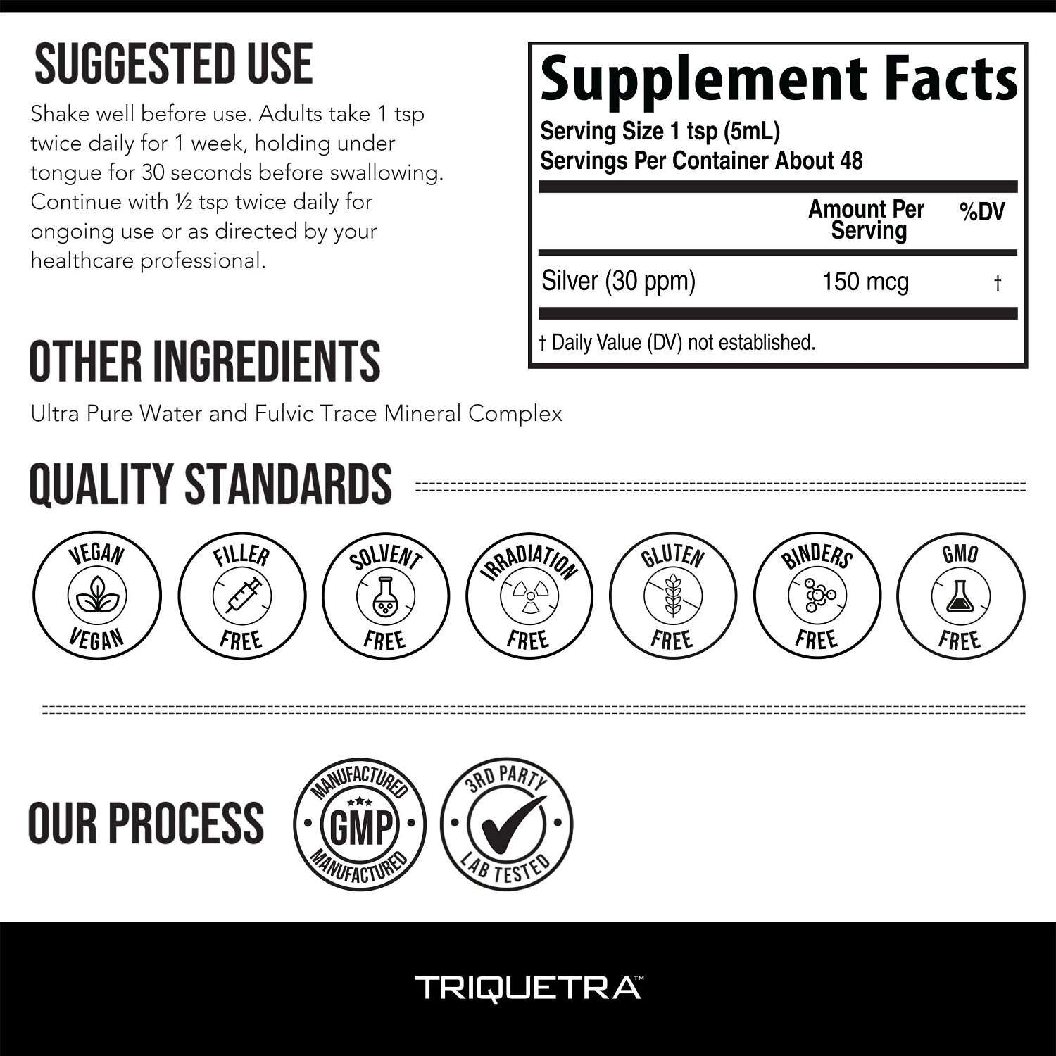 Colloidal Silver - 8 fl oz (48 Servings)