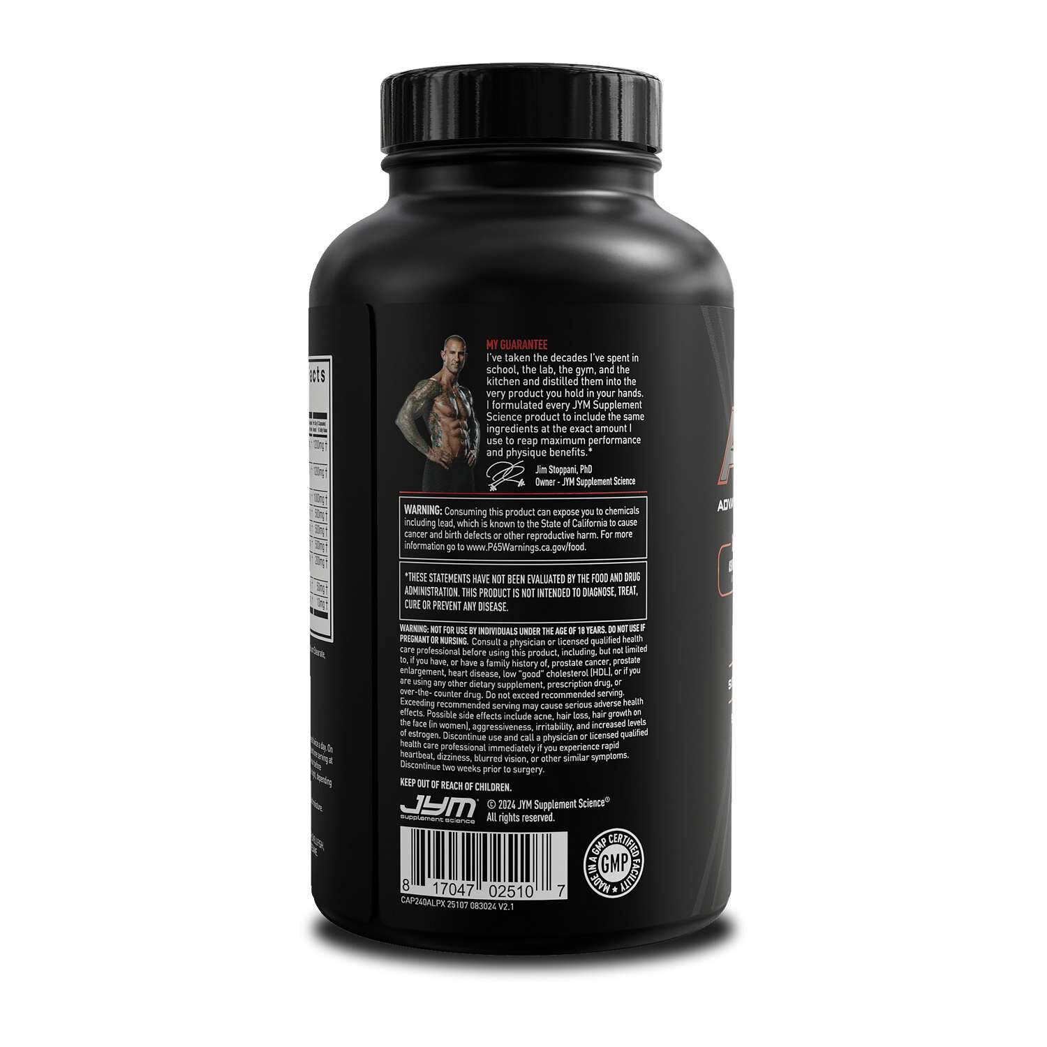 Alpha X Advanced Testosterone - 240 Capsules (60 Servings)